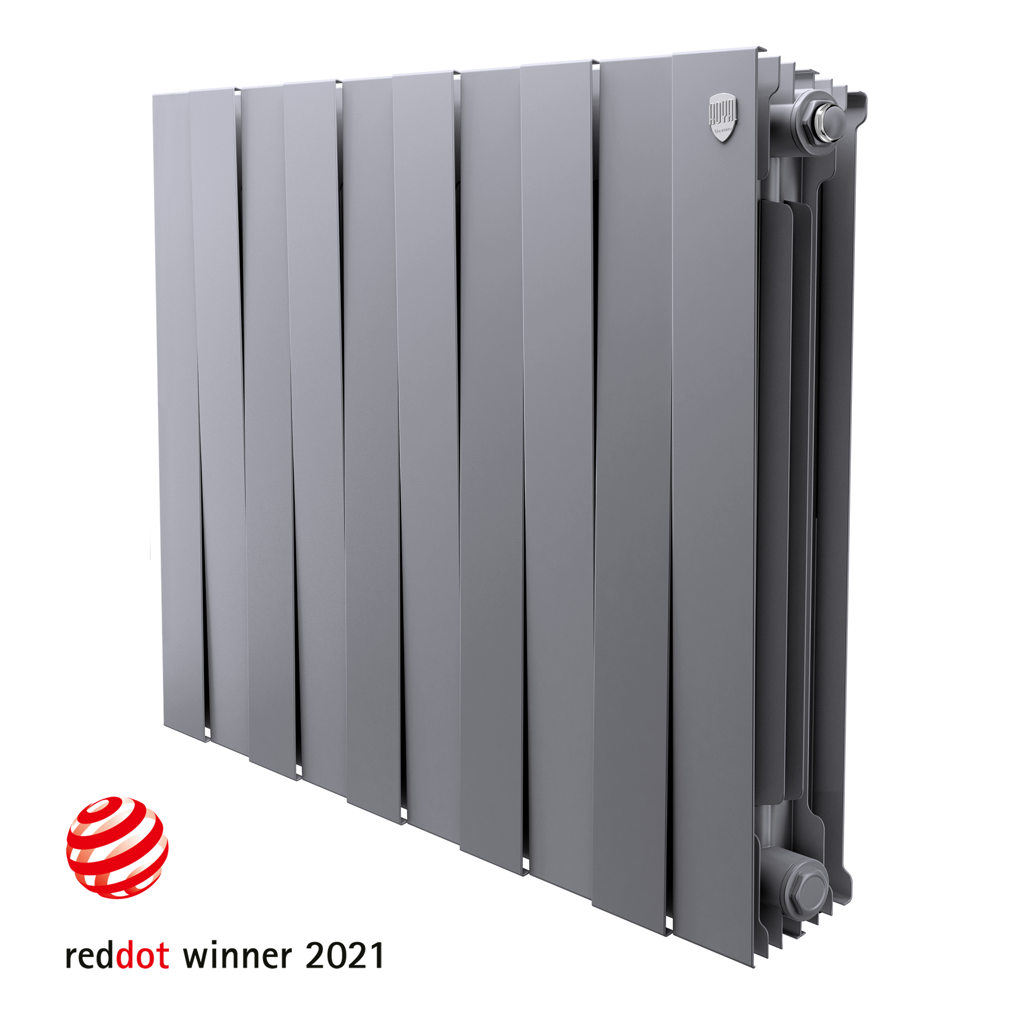 Изображение товара Радиатор секционный Royal Thermo Pianoforte 500/100 10 секций боковое подключение биметалл серый