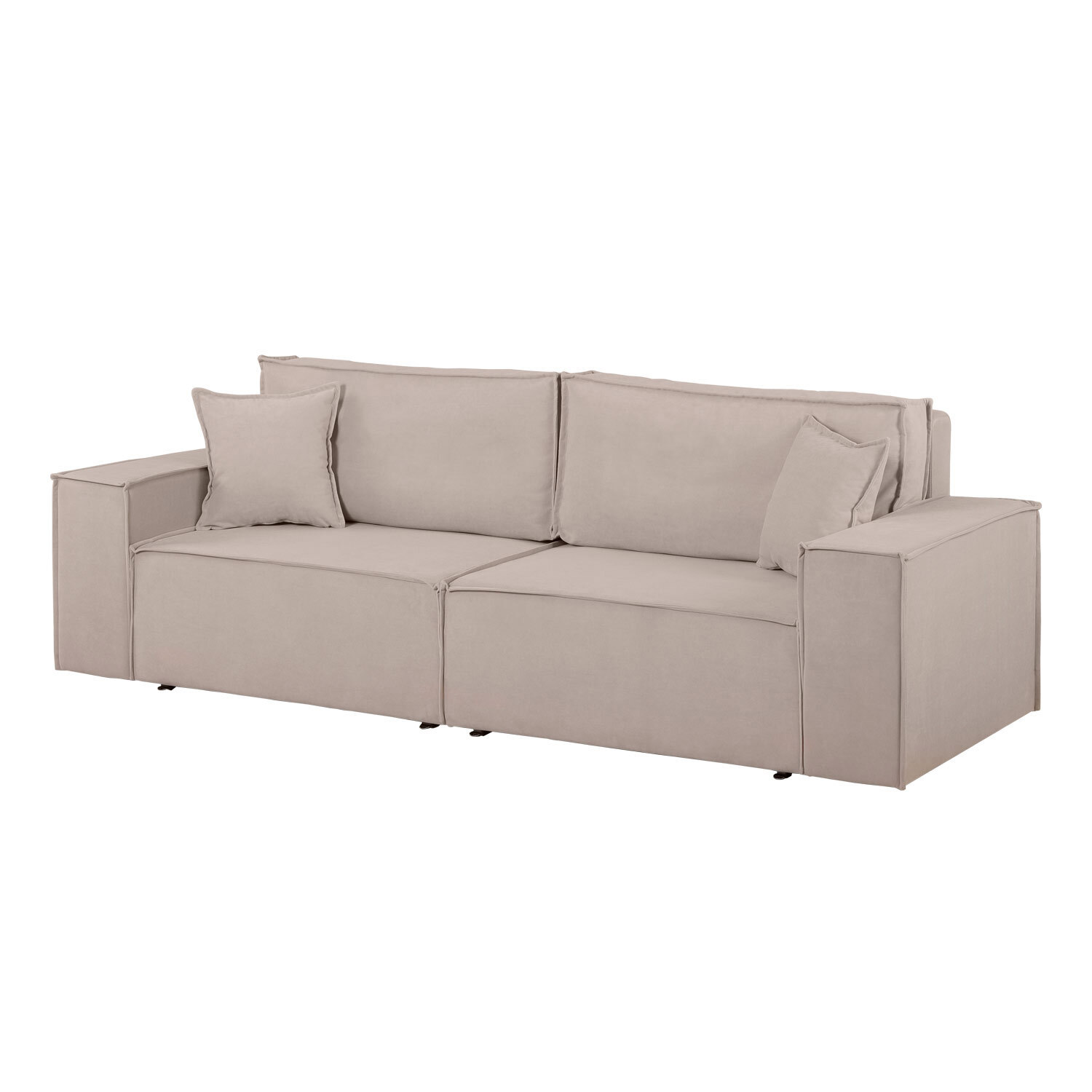 Диван-кровать Nrava Loft M 247x89x100 см велюр цвет vivaldi 4 бежевый ️ ...