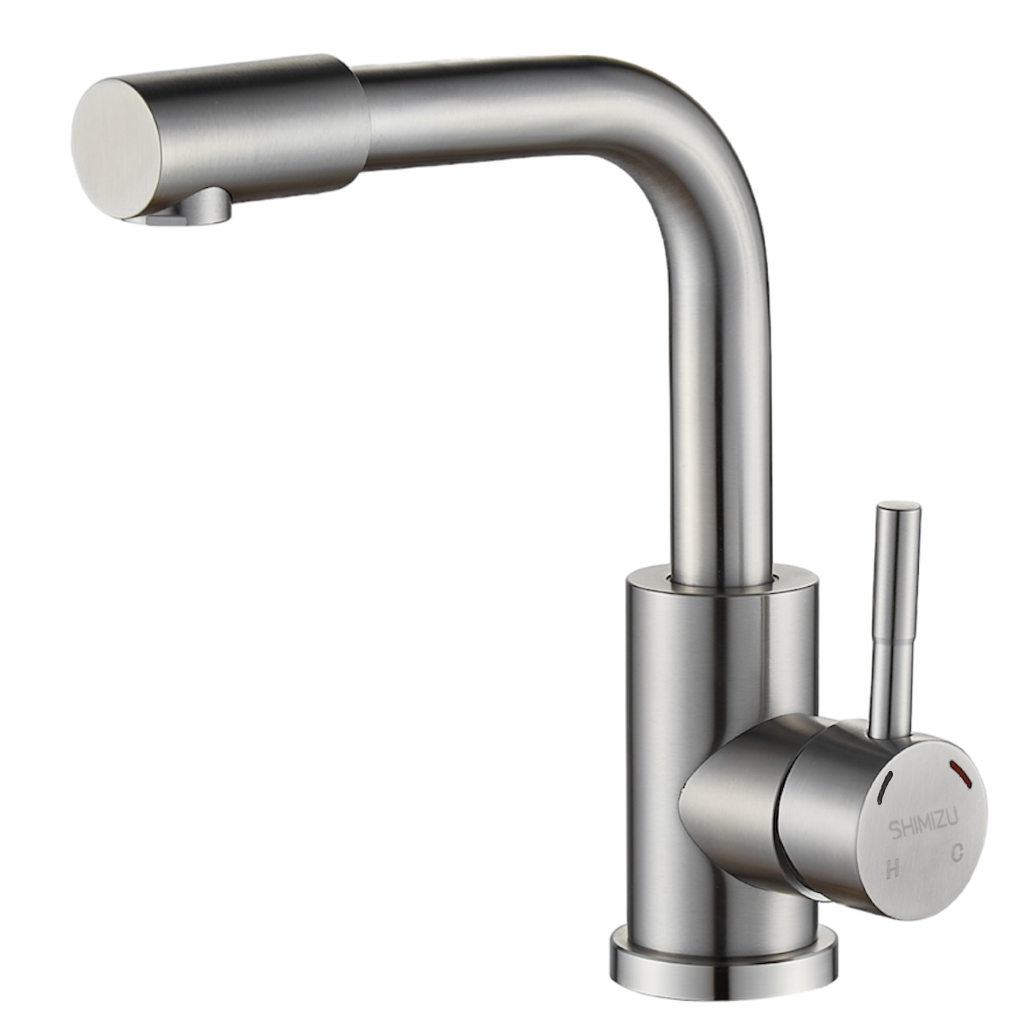 Изображение товара Смеситель для кухни Shimizu smz 1006596 излив 25 см поворотный нержавейка