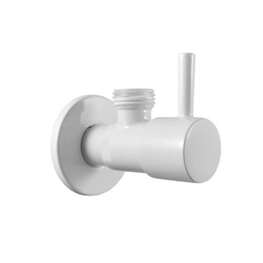 Изображение товара Вентиль запорный RavSlezak RV0238B DN30 1/2" с ручкой рычаг латунь белый