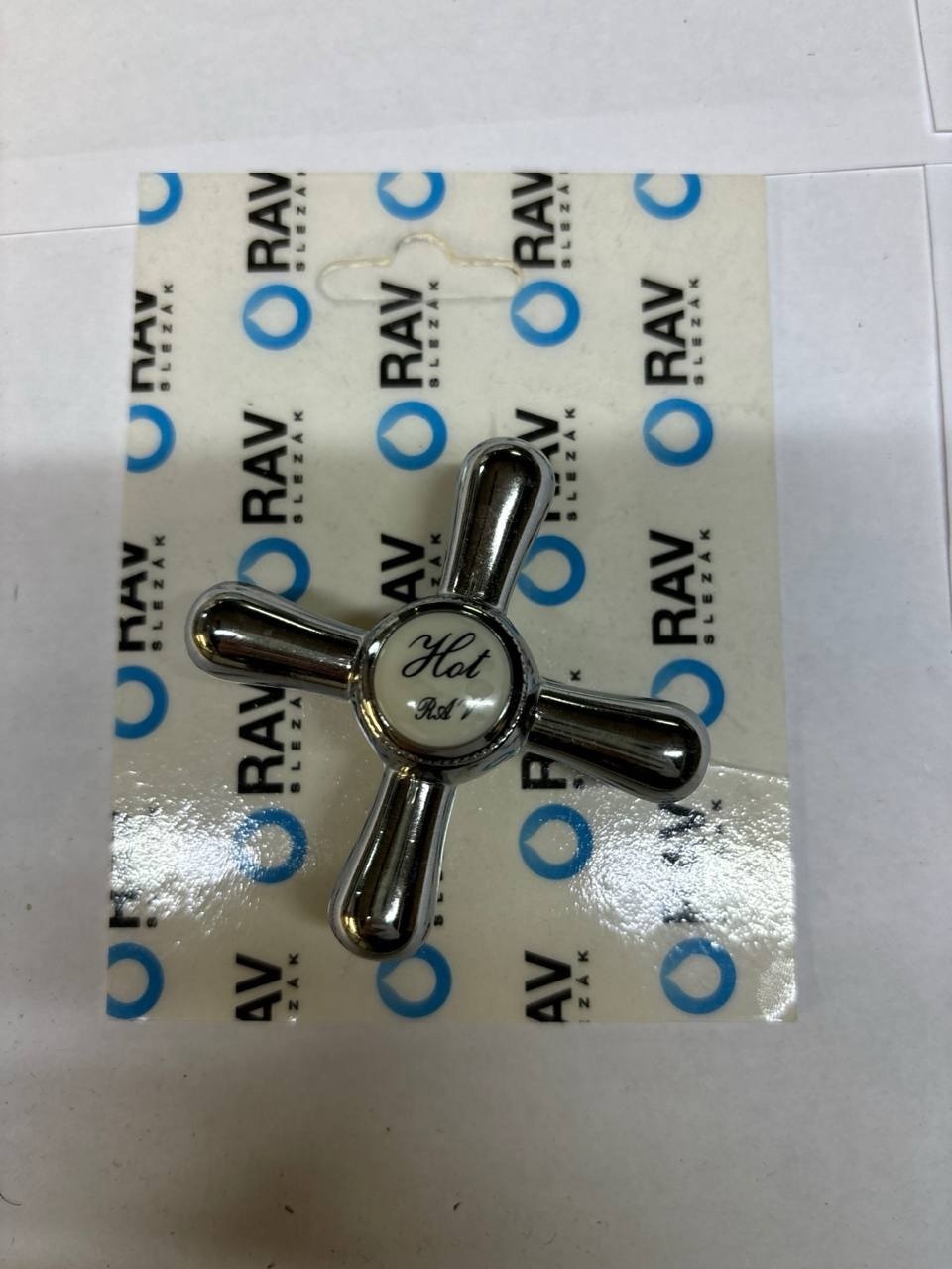 Изображение товара Ручка для смесителя RavSlezak KR1002 в классическом хромированном исполнении