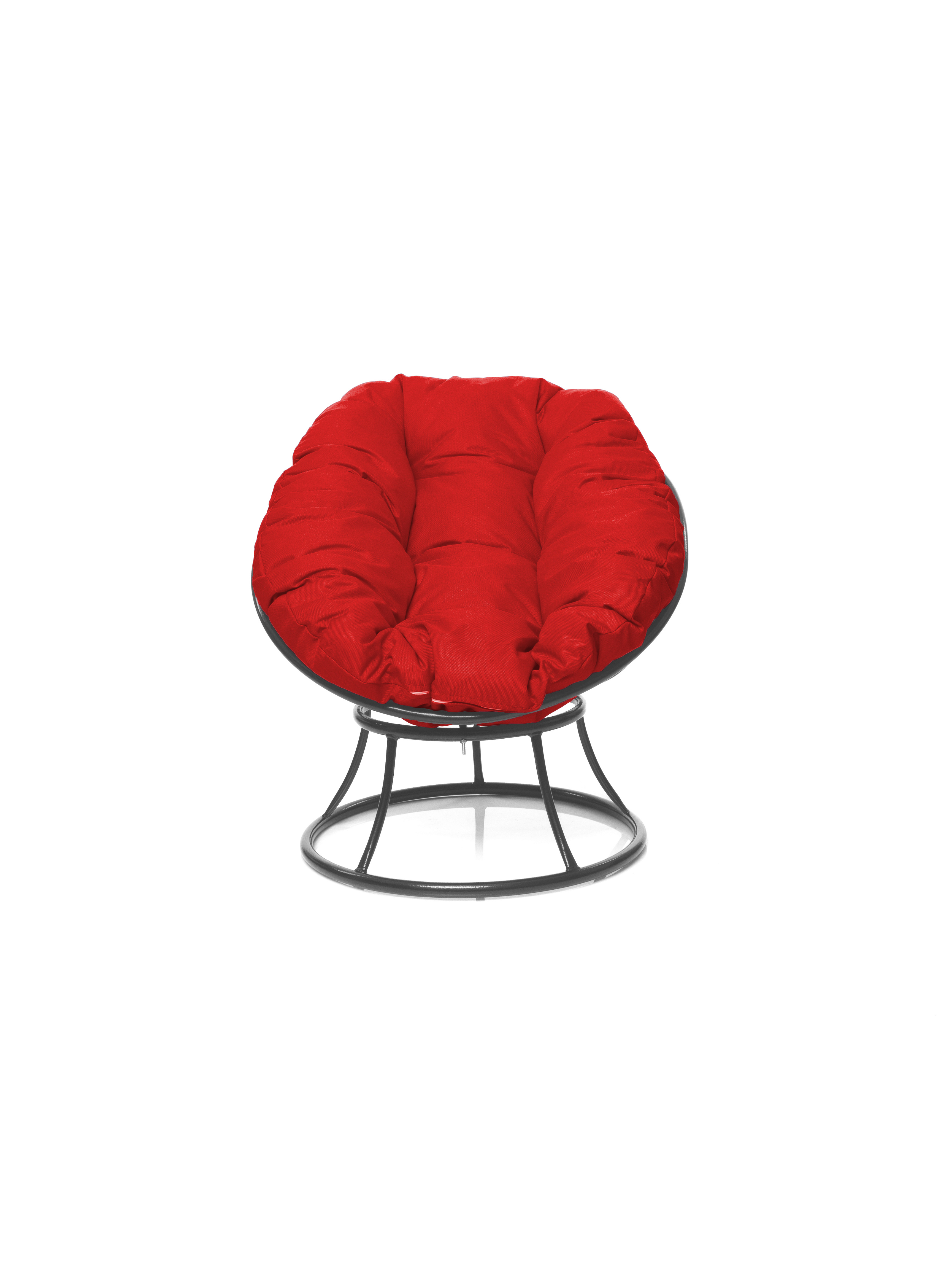 Изображение товара Кресло садовое М-group Пончик из искусственного ротанга серый 61x55x40 см