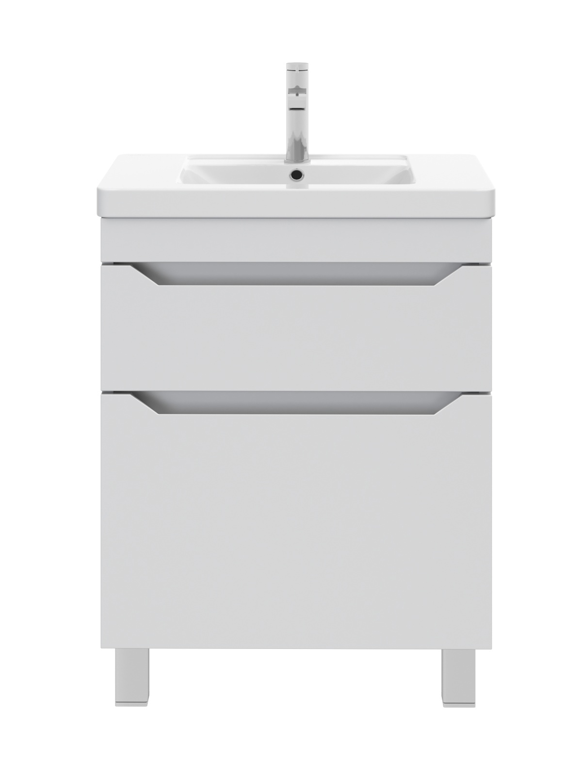 Изображение товара Тумба под раковину Рондо 80 см напольная белая влагостойкая Россия