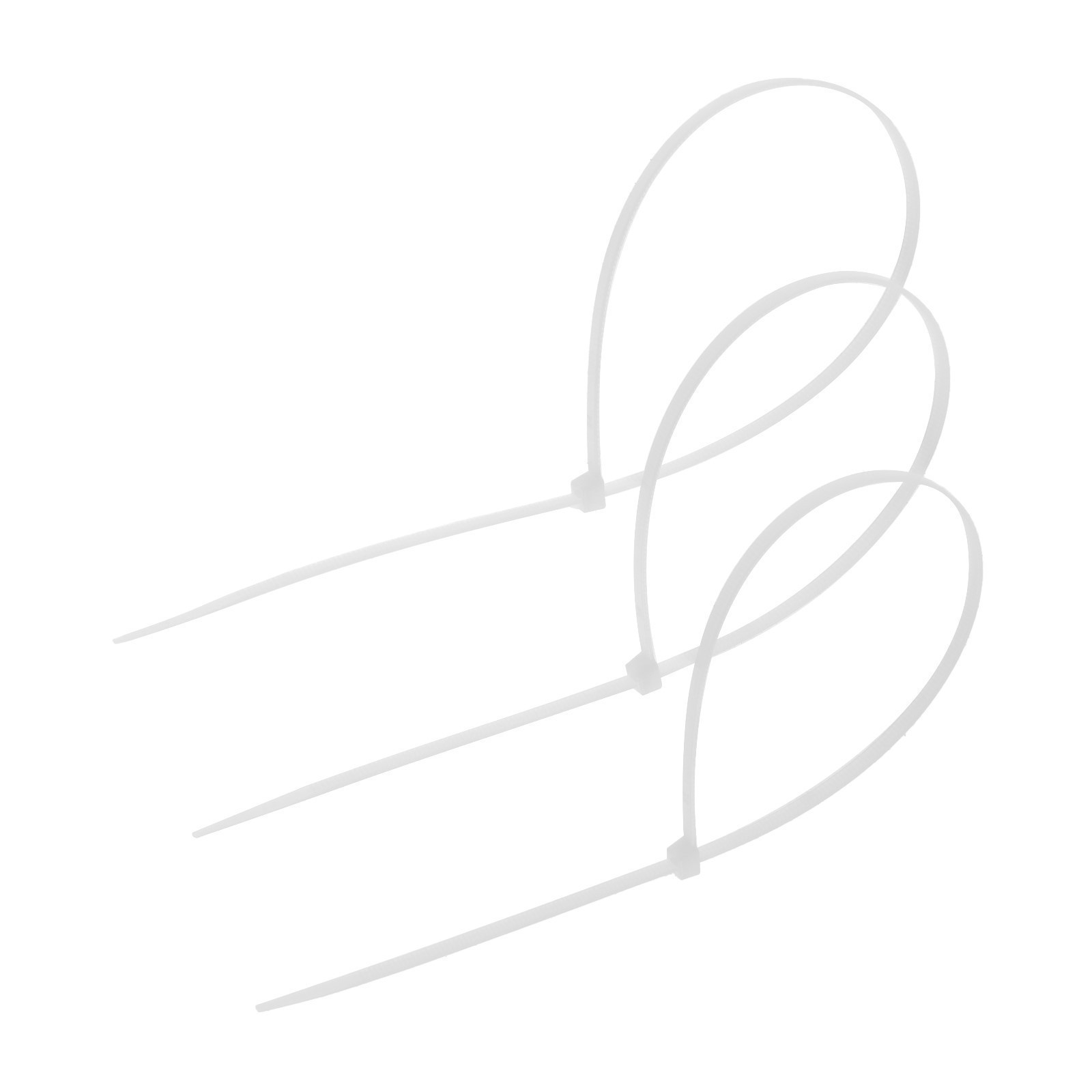 Изображение товара Кабельная стяжка Тундра krep 4.8x400 мм нейлон цвет белый 100 шт.