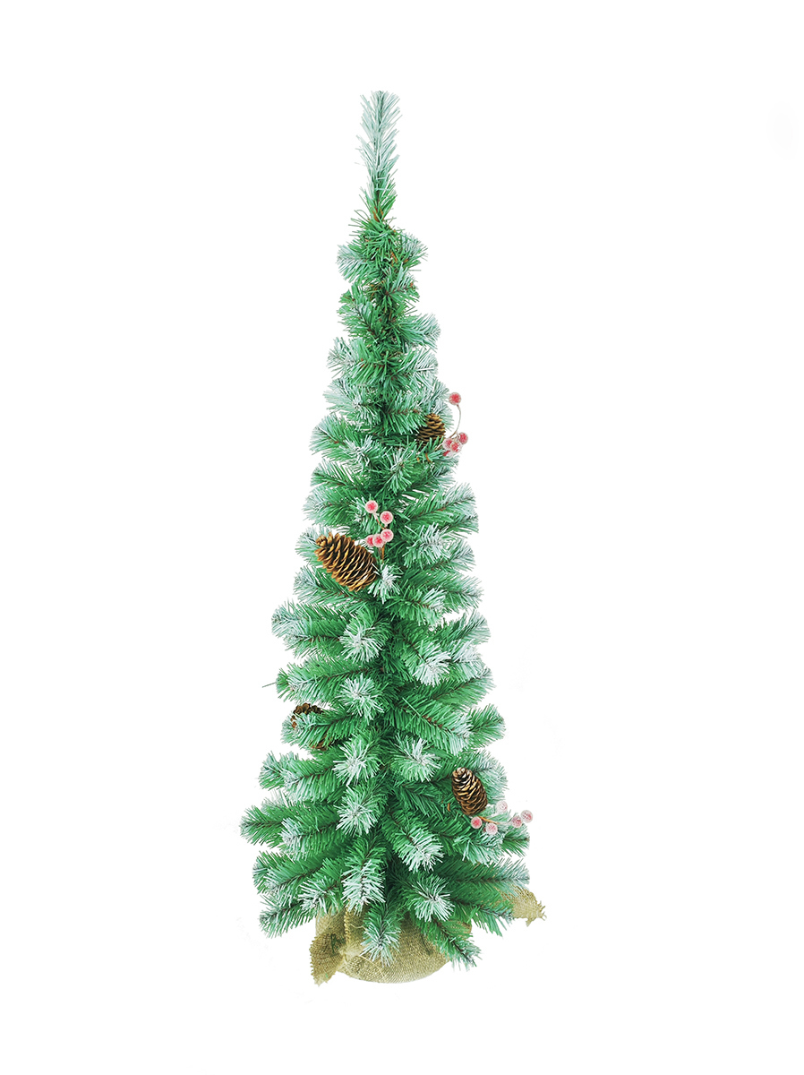 Изображение товара Искусственная новогодняя ель Morozco 6609 Туя заснеженная 90 см с шишками и ягодами