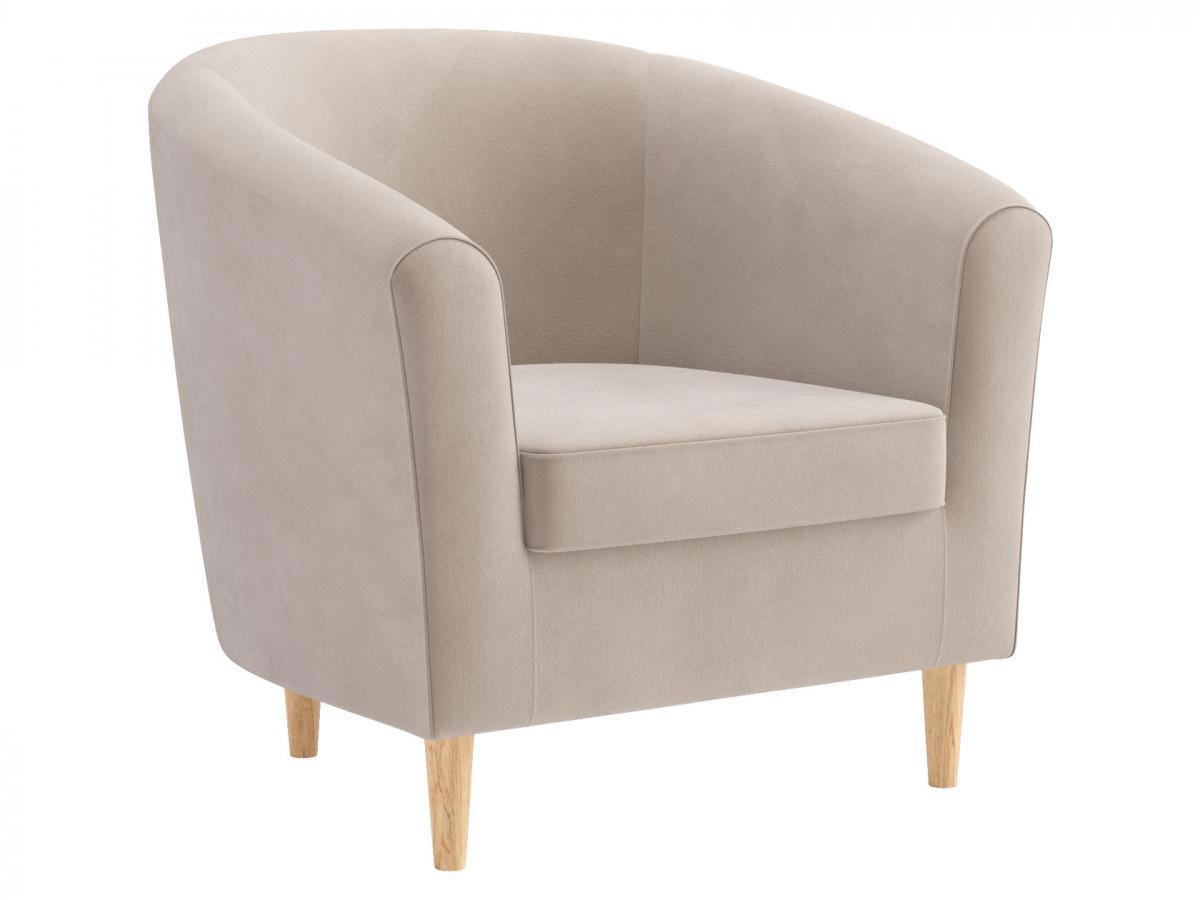 Изображение товара Кресло Элен от Правила Мебели, велюр, бежевое, 79x78x69 см