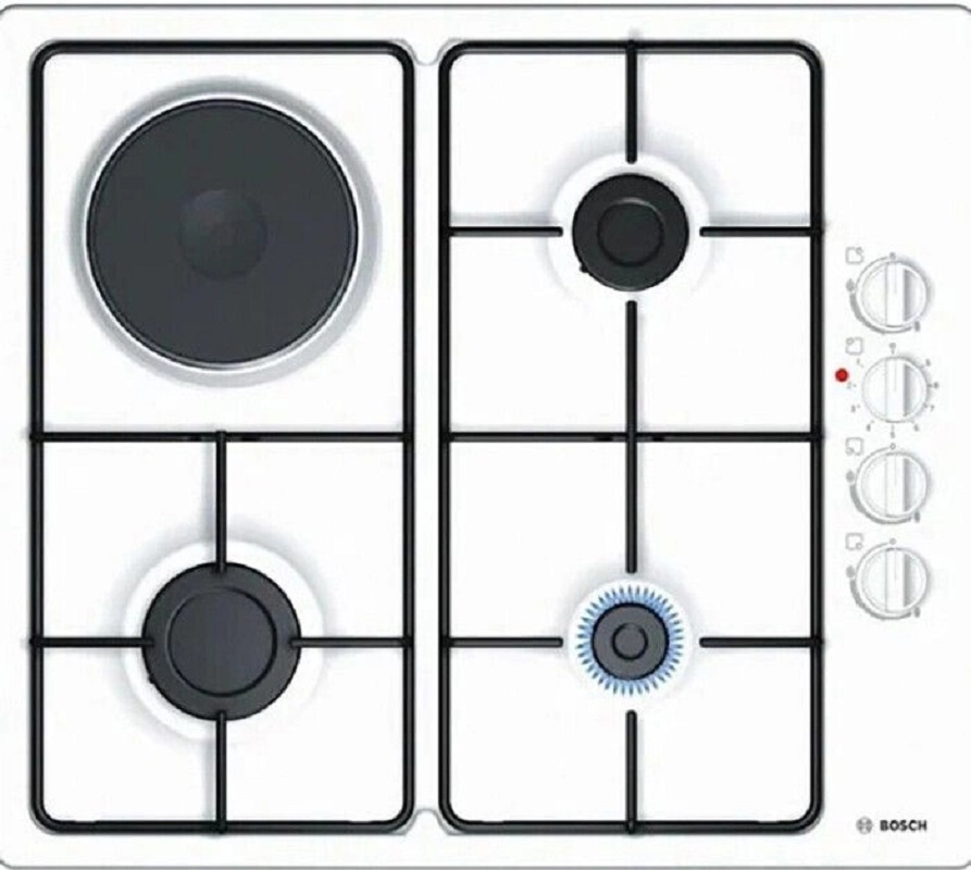 Изображение товара Газовая варочная панель Bosch PBY6C2B82Q 58 см 4 конфорки белая