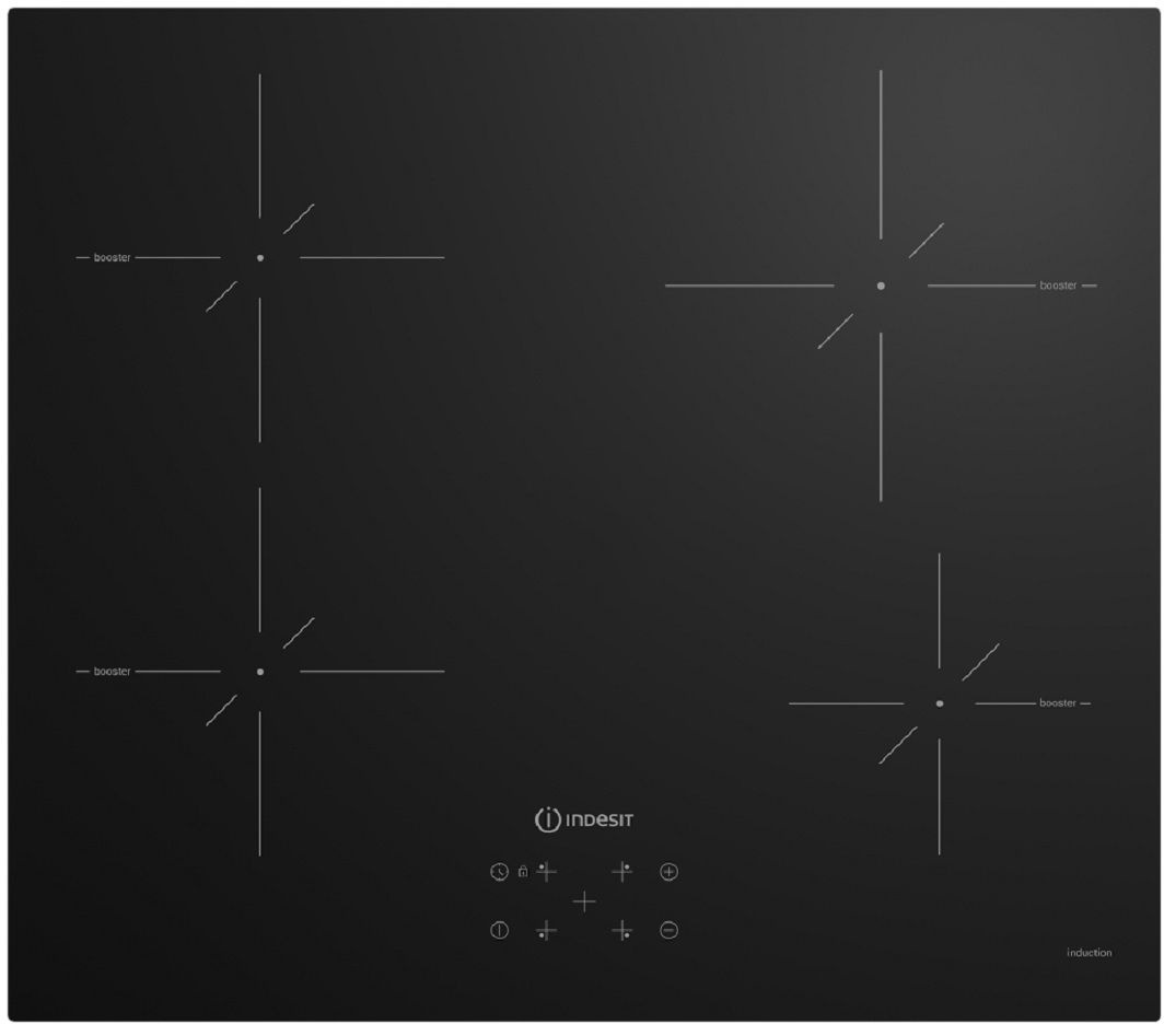 Изображение товара Индукционная варочная панель Indesit IS 41Q60 NE 58 см 4 конфорки цвет черный