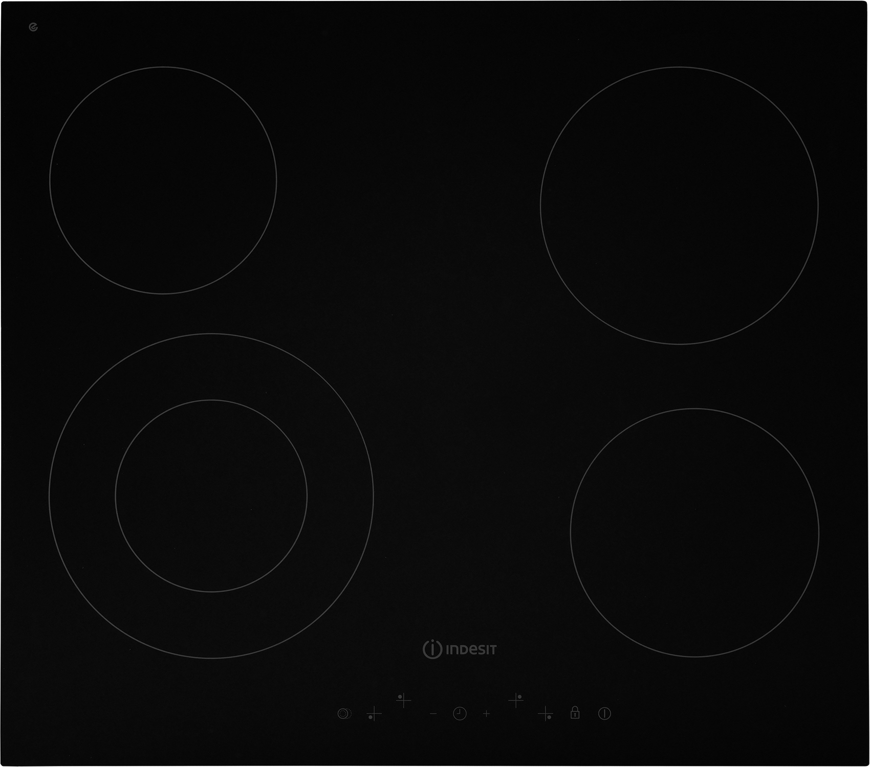 Изображение товара Электрическая варочная панель Indesit IRT 260 B 4 конфорки черный стеклокерамика