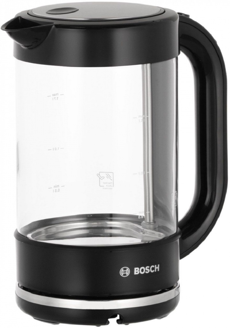 Изображение товара Чайник BOSCH TWK70B03 стеклянный 1.7 л с автоматическим отключением