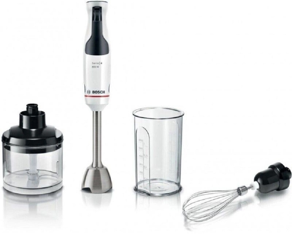 Изображение товара Погружной блендер BOSCH MSM4W421 800 Вт белый компактный для кухни