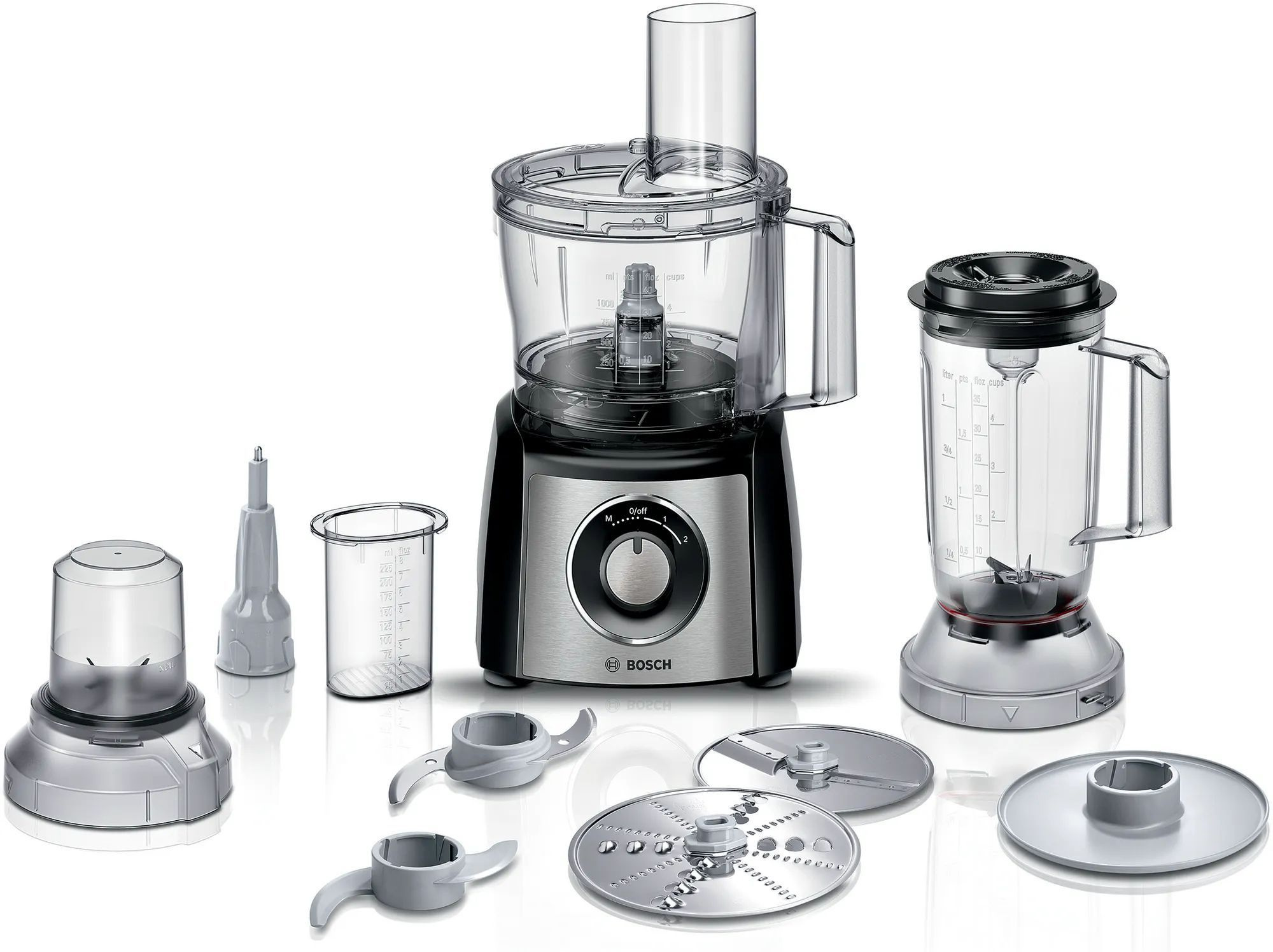 Изображение товара Кухонный комбайн Bosch MCM3501M 800 Вт черный многофункциональный