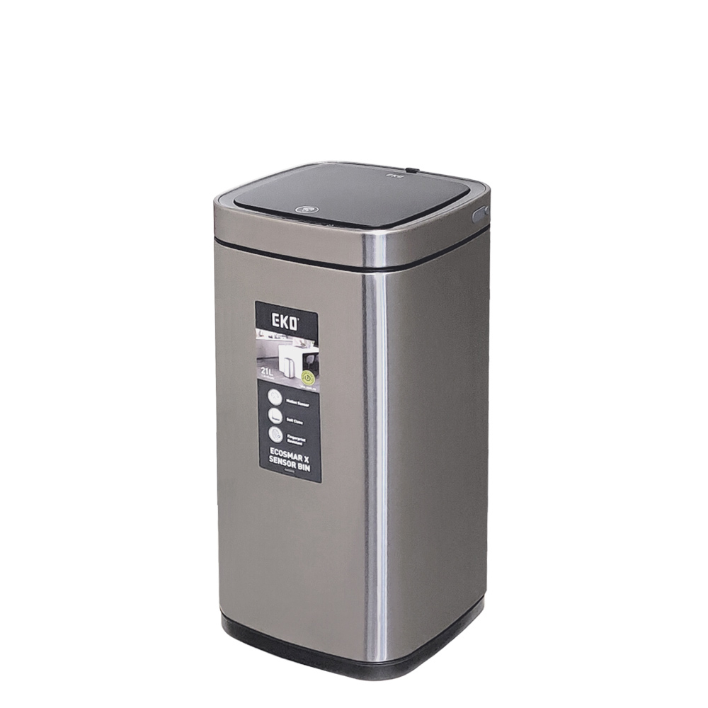 Изображение товара Сенсорное мусорное ведро EKO EK9252RGMT-21L нержавеющая сталь 21 литр