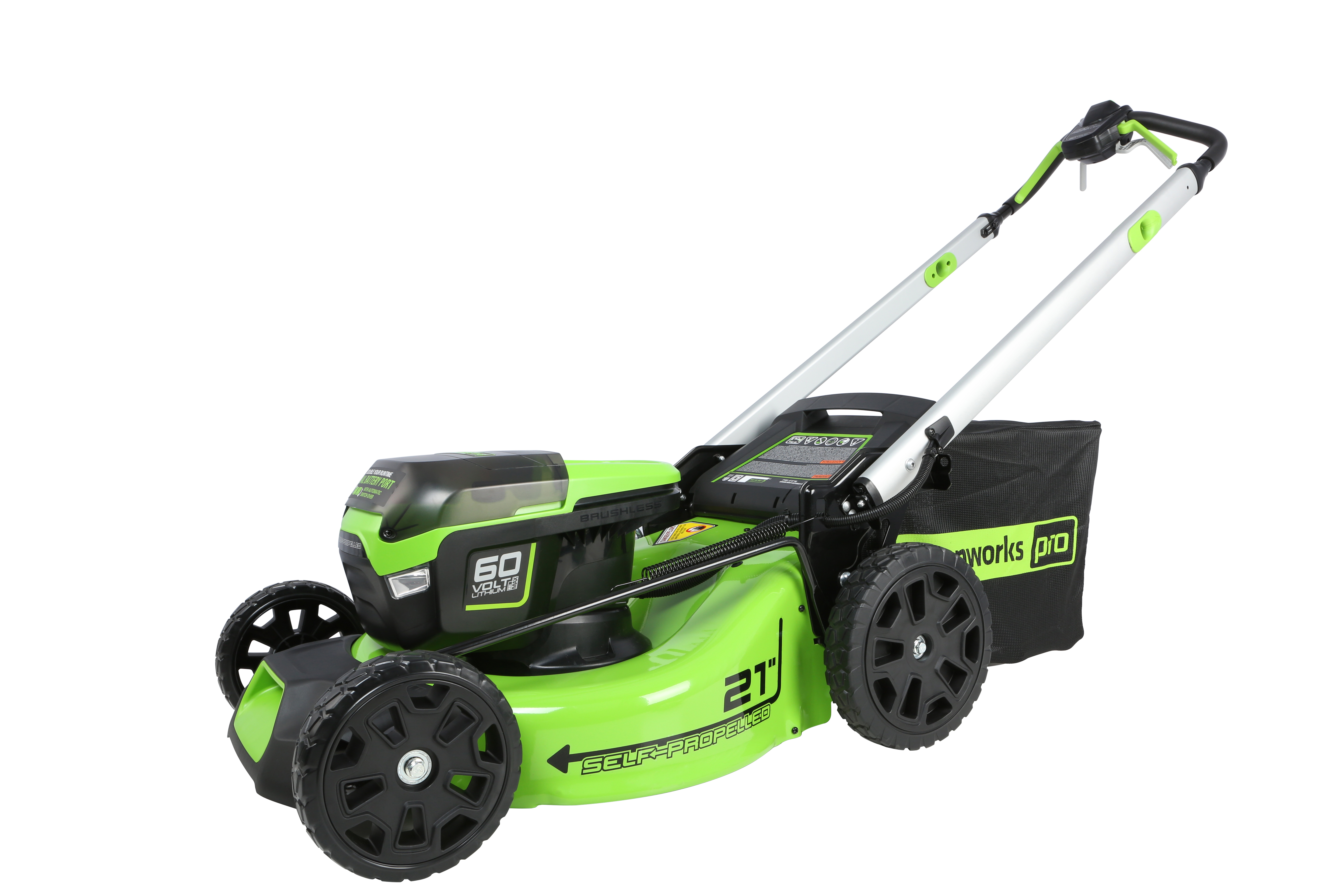 Изображение товара Аккумуляторная газонокосилка Greenworks GD60LM51SP 60В 51см бесщёточная самоходная
