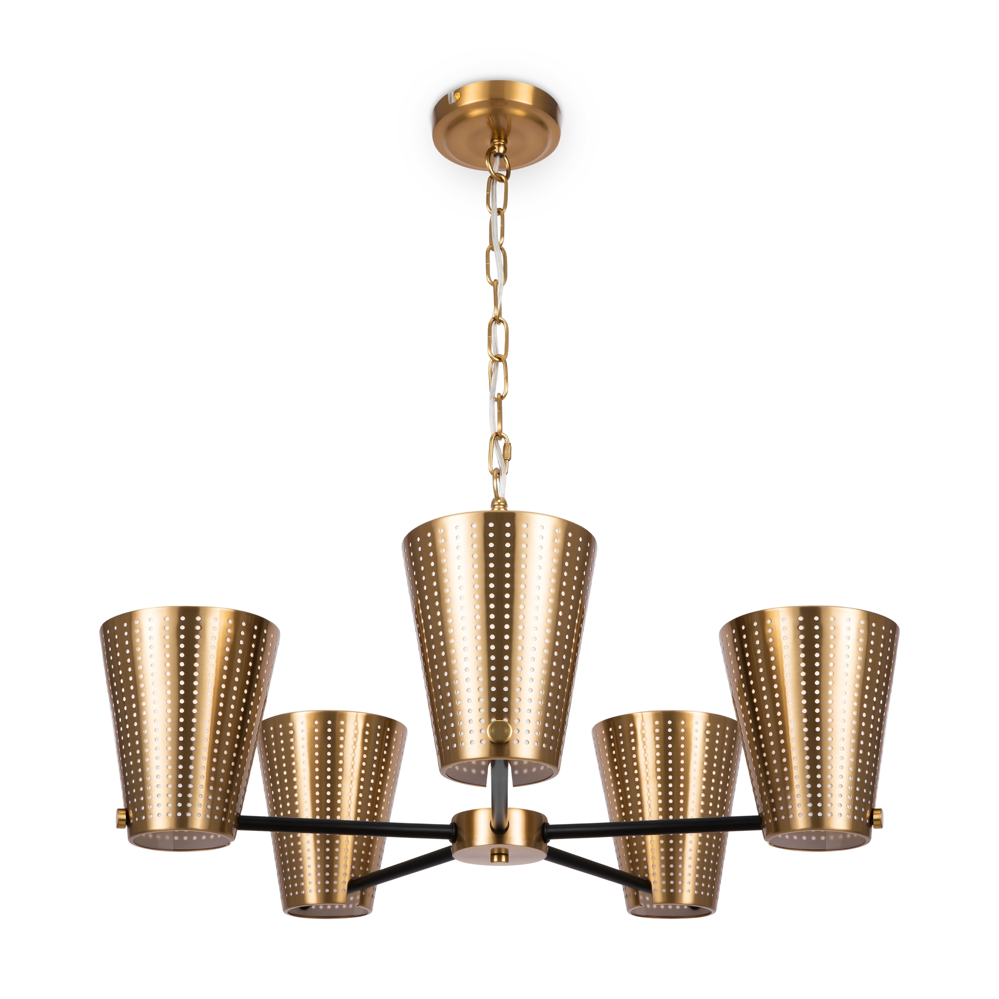 Изображение товара Люстра подвесная Freya Terra FR5260PL-05BS 5 ламп латунь современная модель