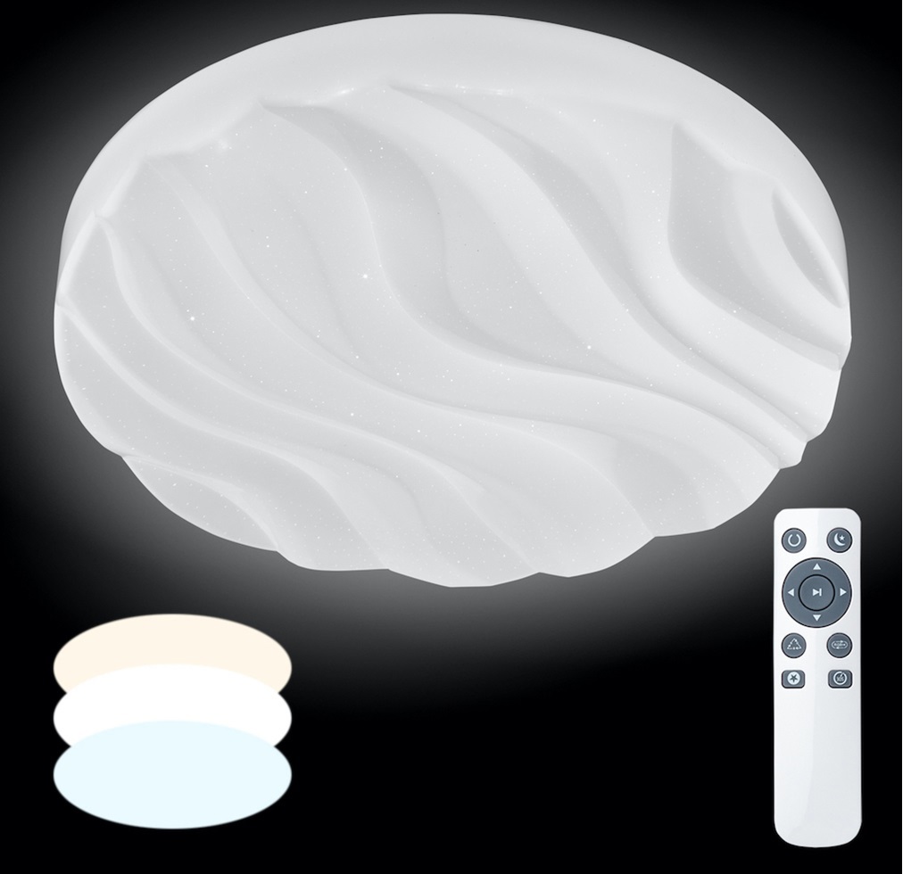 Изображение товара Светодиодная люстра потолочная Мелодия света Led light с пультом 8 м² белый