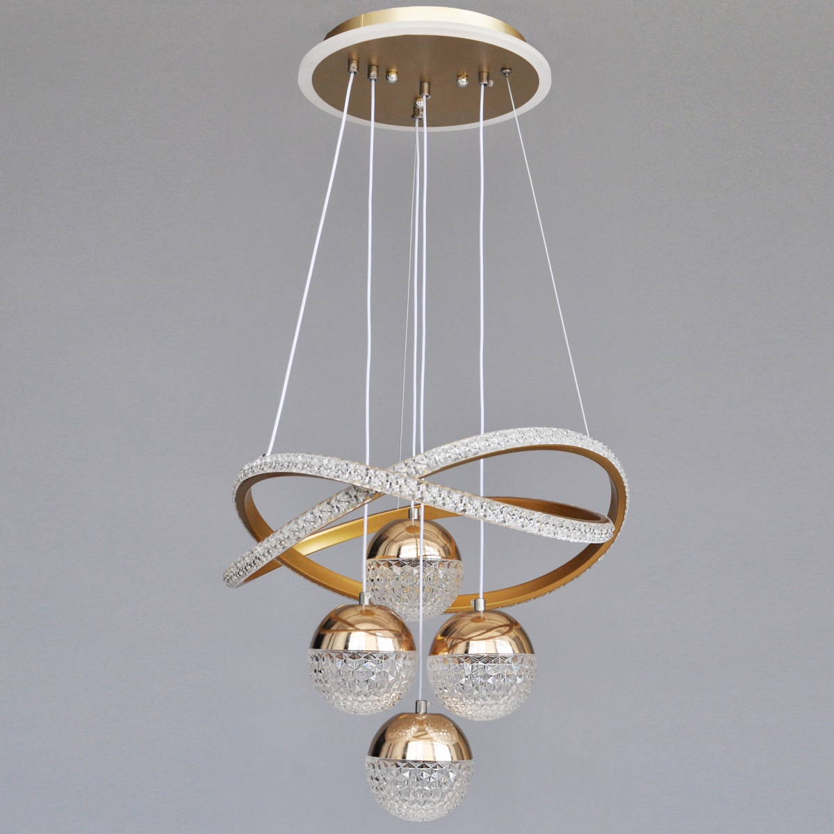 Изображение товара Люстра подвесная светодиодная Gesper&Claire LPB01g регулируемый белый свет