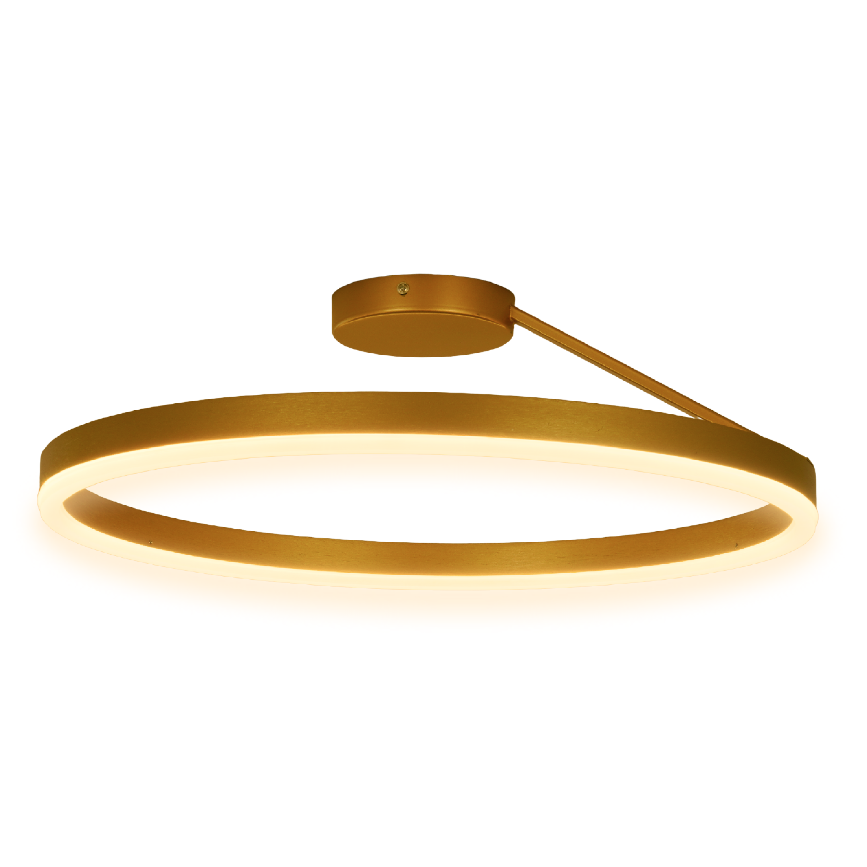 Изображение товара Люстра потолочная светодиодная Балтийский светлячок с пультом управления 15 м² разноцветный свет цвет золотой