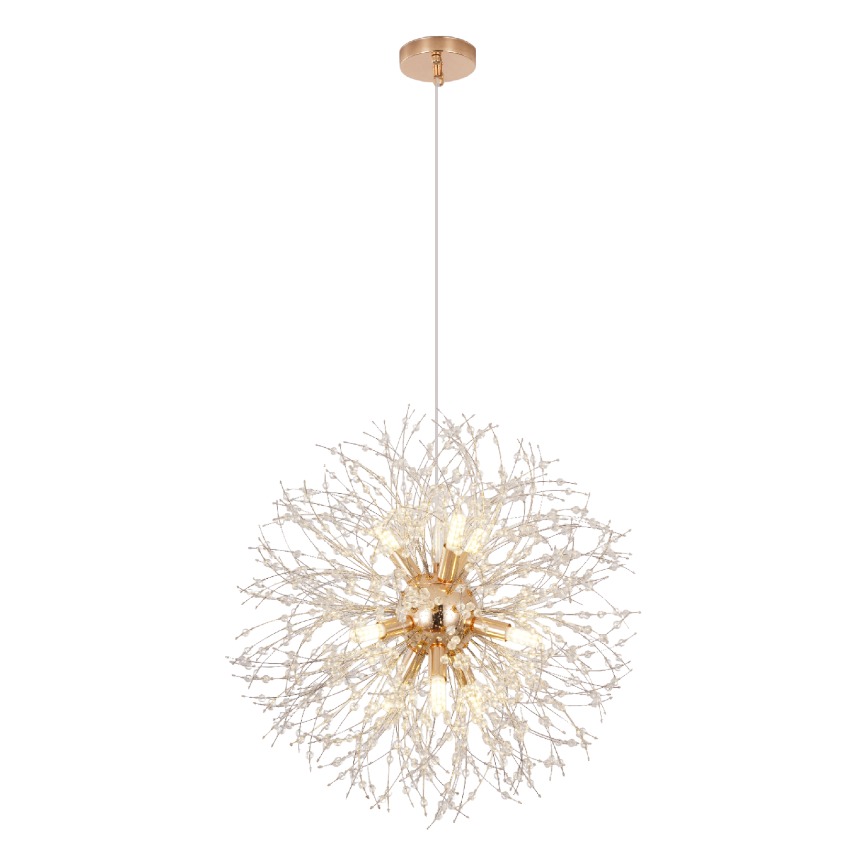 Изображение товара Люстра подвесная светодиодная Балтийский светлячок Lp-10010 20 м² разноцветный свет цвет золотой