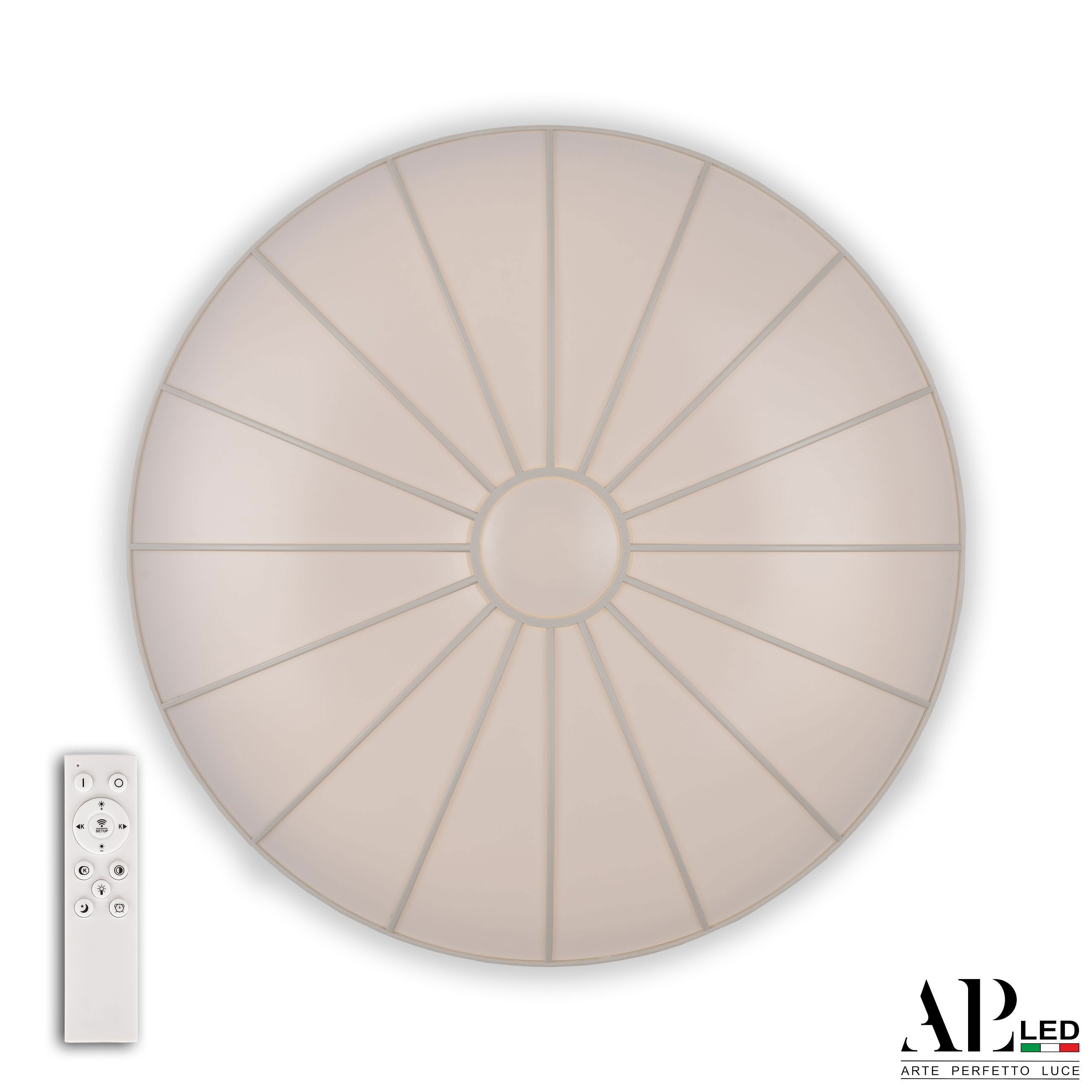 Изображение товара Люстра потолочная светодиодная Arte perfetto luce 3306.b202-350.white с пультом 15 м²