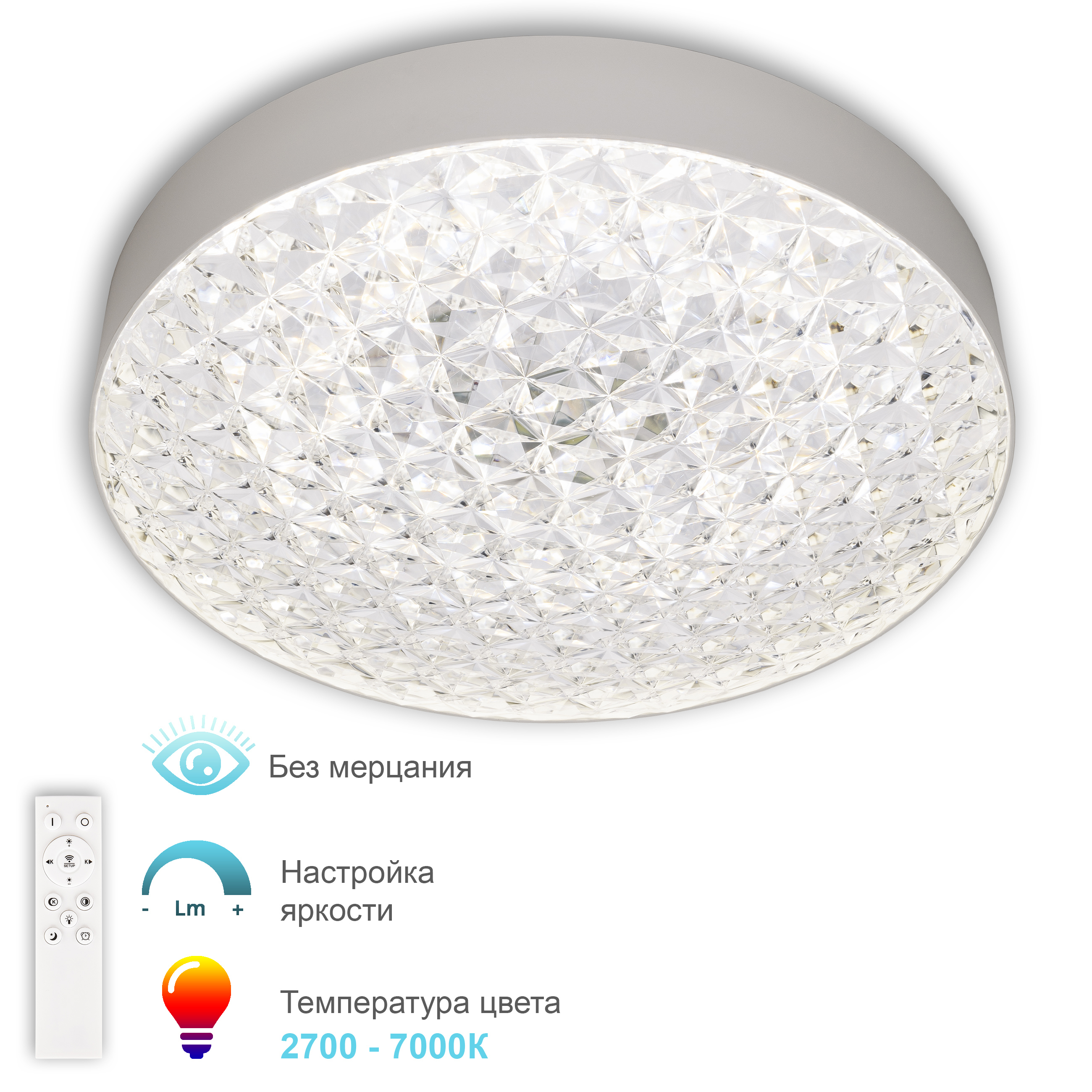Изображение товара Люстра потолочная светодиодная Arte perfetto luce Apl2233306.b236-350.white с пультом управления