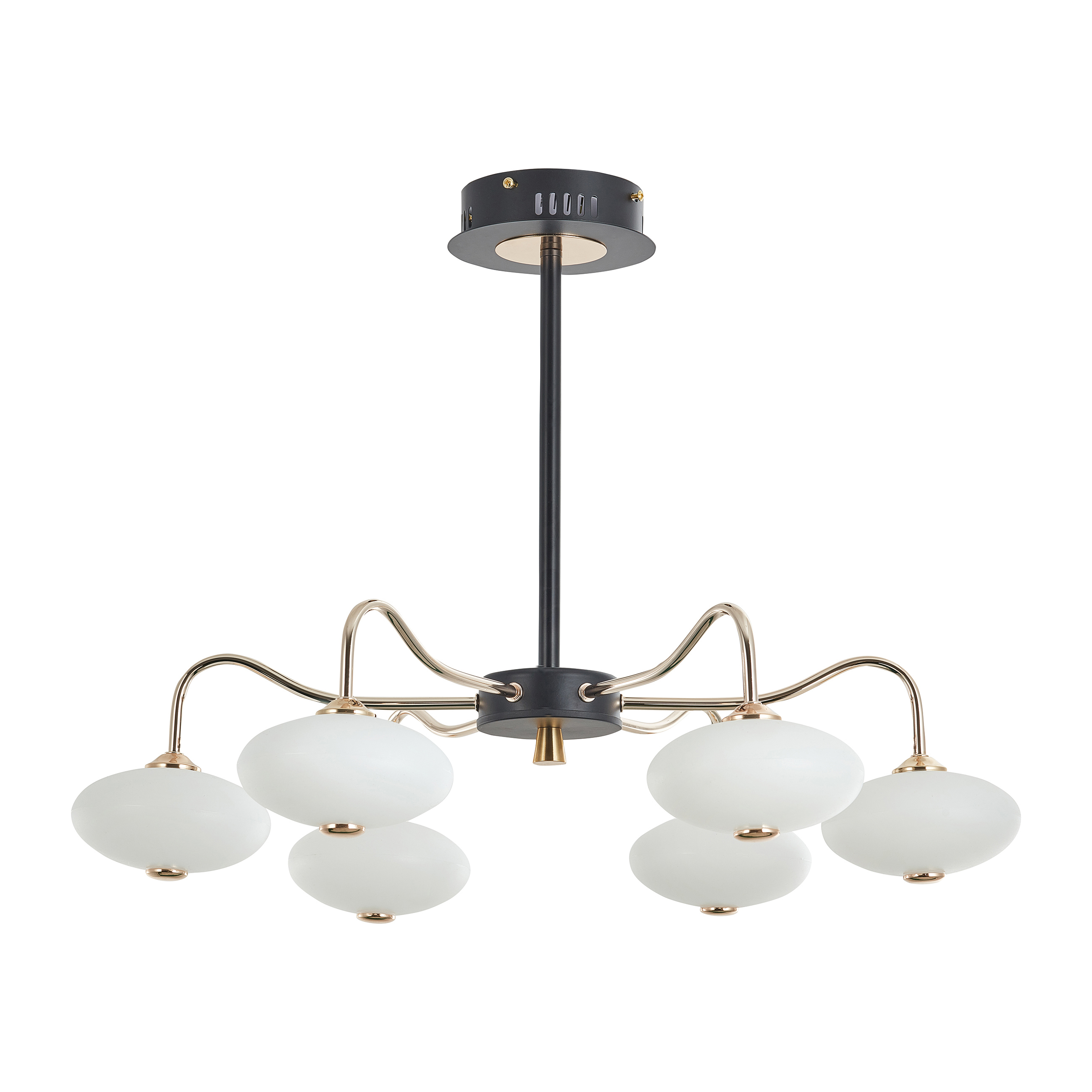 Изображение товара Светодиодная люстра на штанге Arte perfetto luce 108W белая и черная