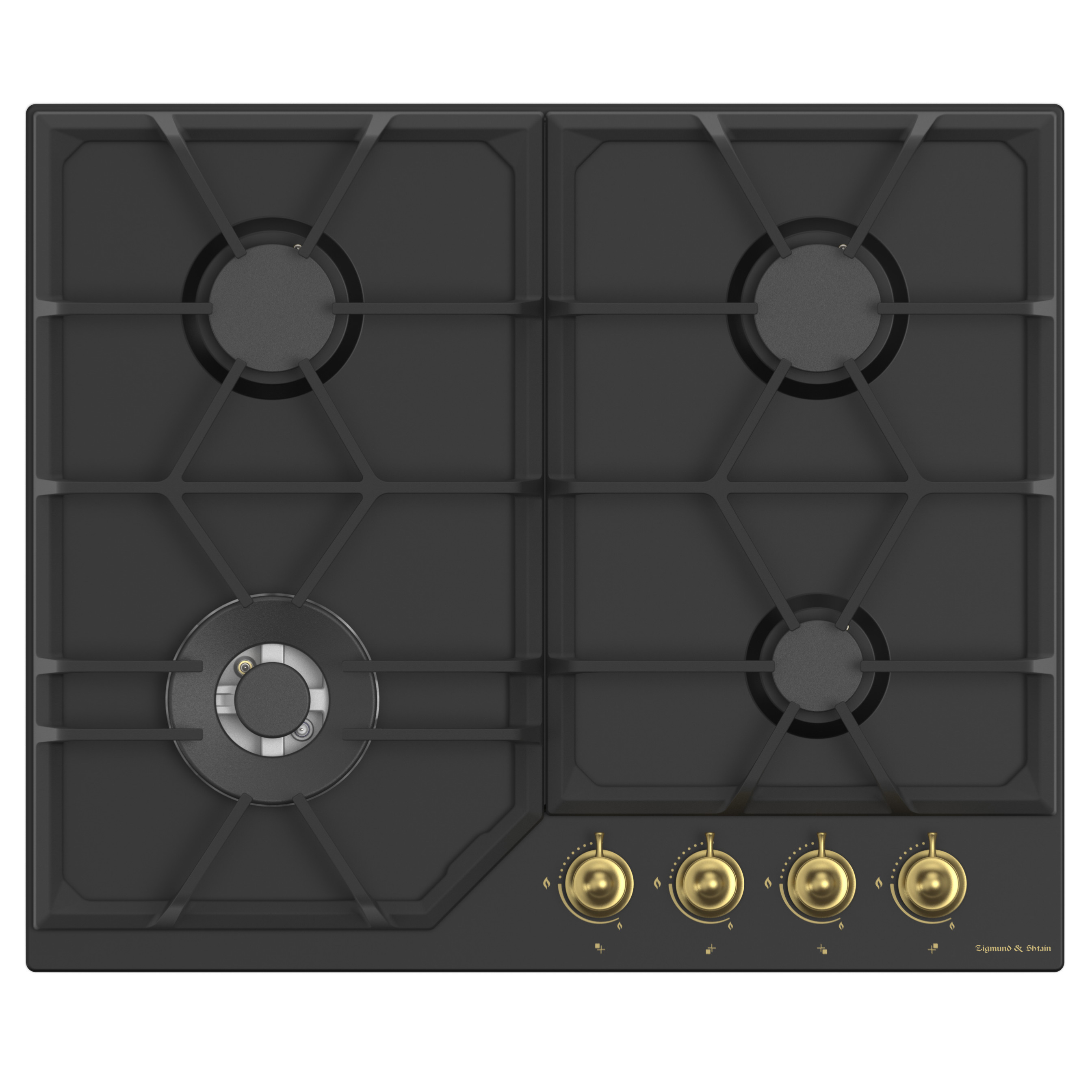 Изображение товара Газовая варочная панель Zigmund & shtain G 19.6 B 60 см 4 конфорки цвет черный