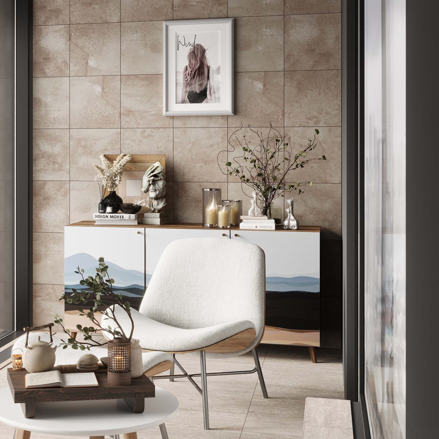 Изображение товара Глазурованный керамогранит Estima Seed EE02 40.5x40.5 см бежевый для пола и стен