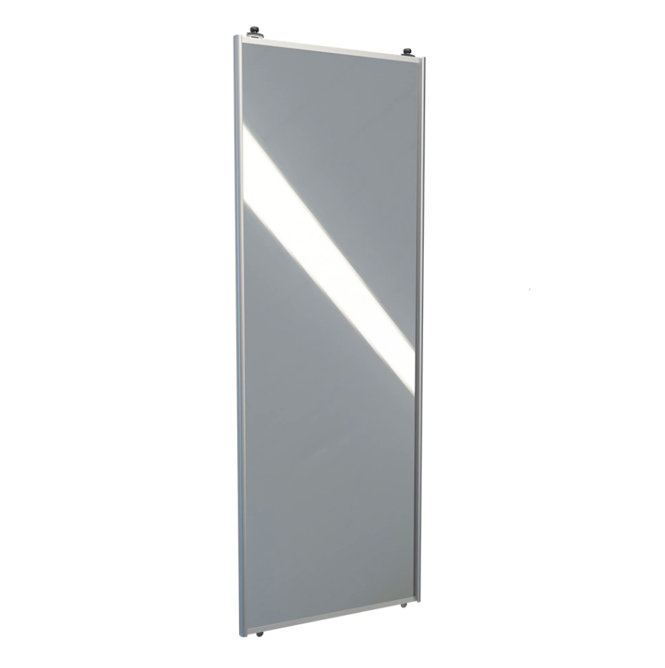 Изображение товара Дверь-купе 225.50x80.40 см алюминиевый профиль хром зеркало Россия