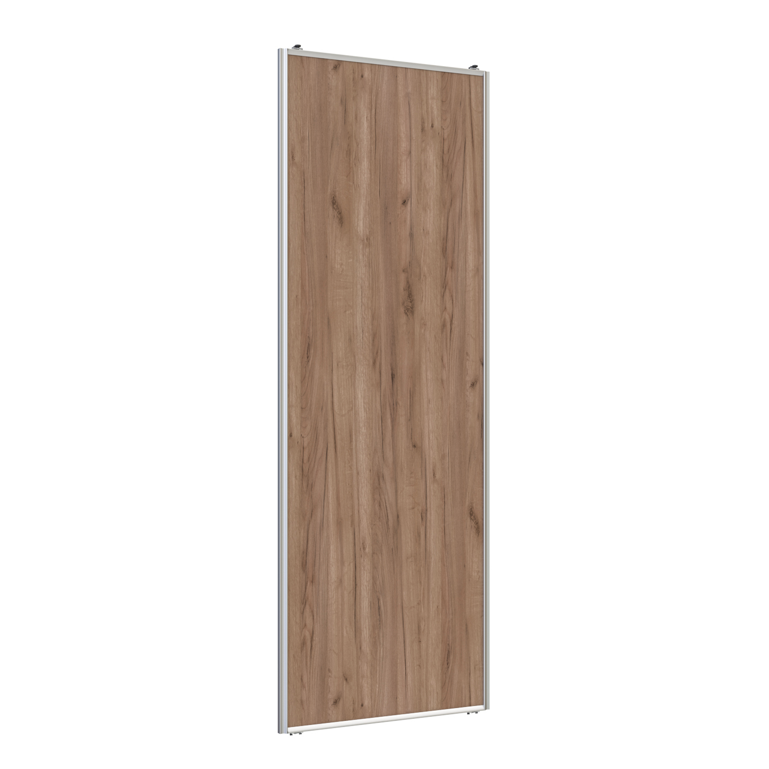 Изображение товара Дверь для шкафа-купе Найди Lite 80.40x225.50x3 см сталь цвет серебро/дуб коричневый табак