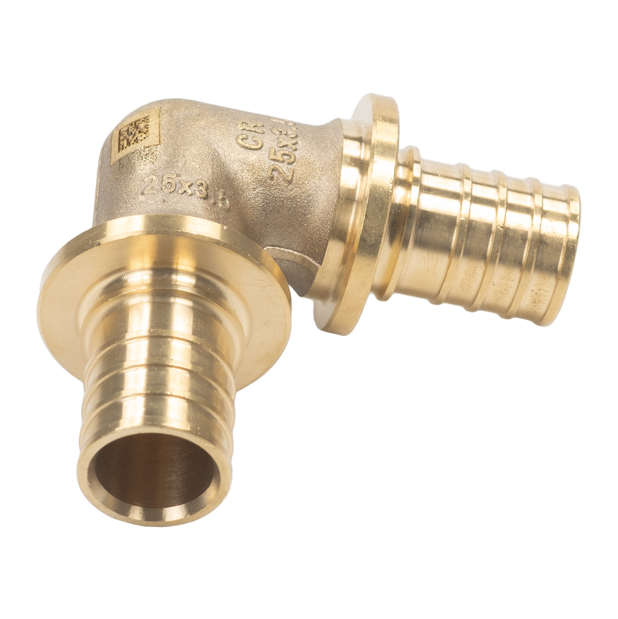 Изображение товара Угольник 90° Рехау 25x25 мм из латуни для трубопроводов