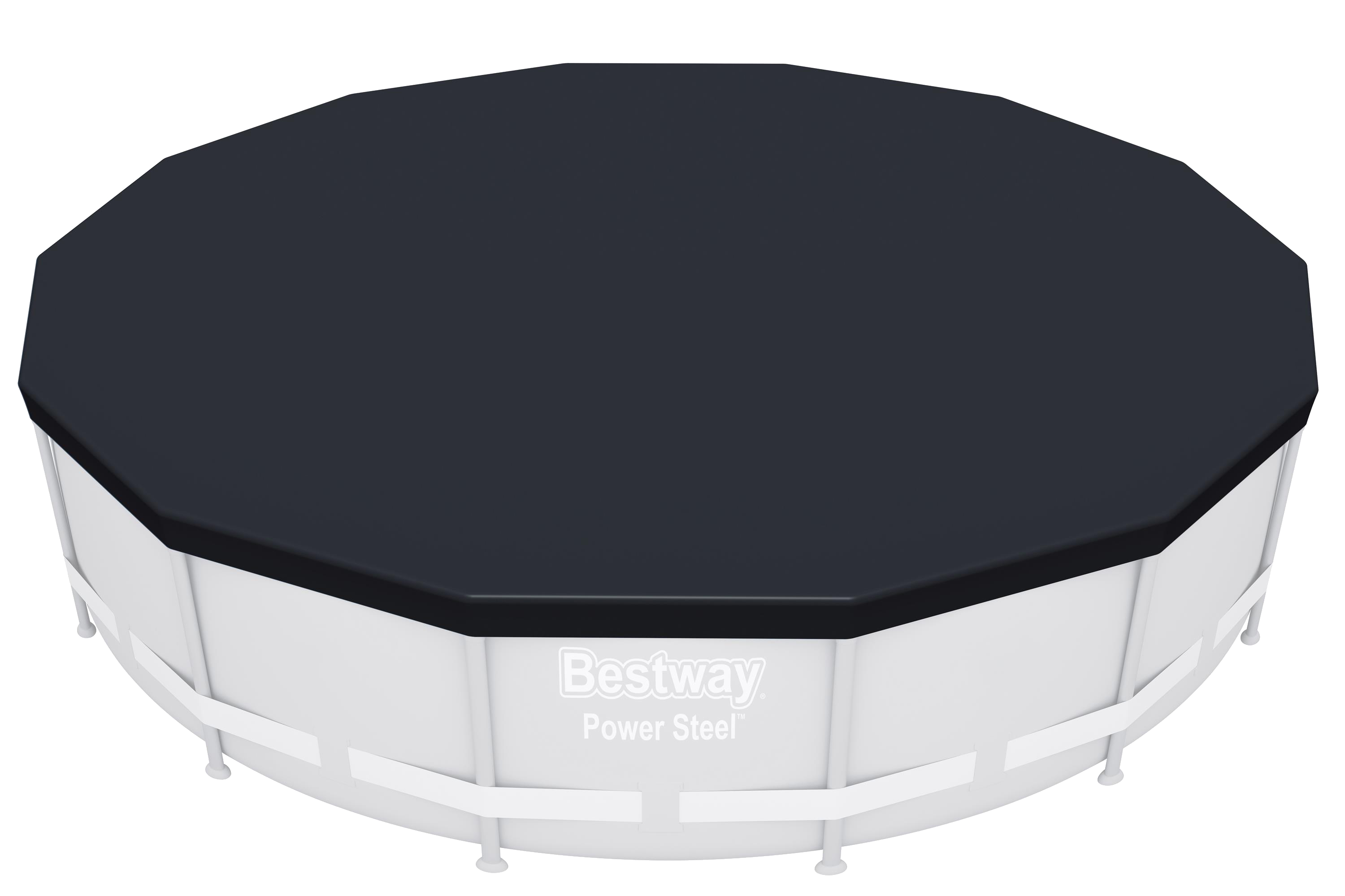 Тент для бассейна Bestway ø4.27 м ПВХ черный - 1