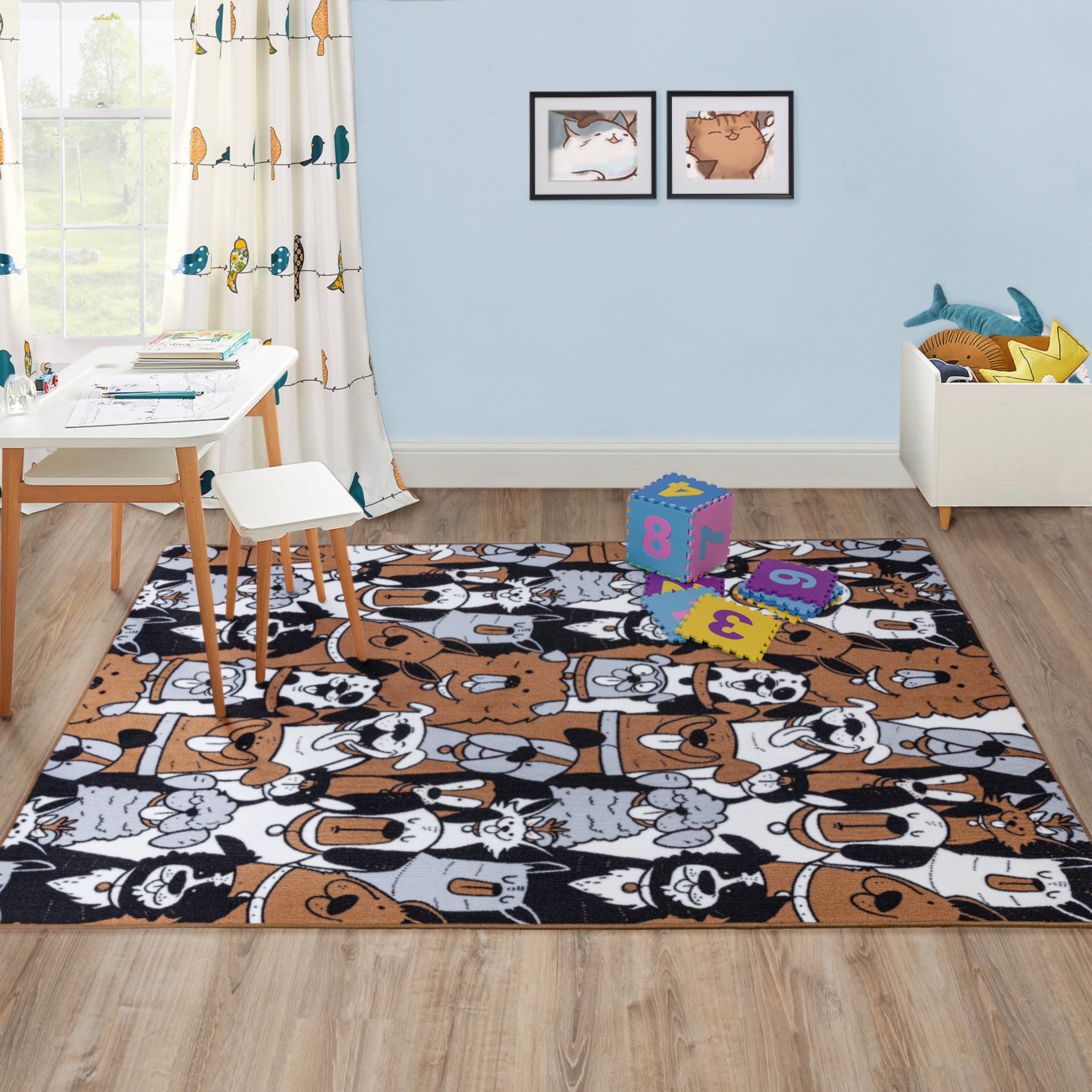 Изображение товара Детский ковер Бэби Собачки 150x200 см из полиамида, Россия