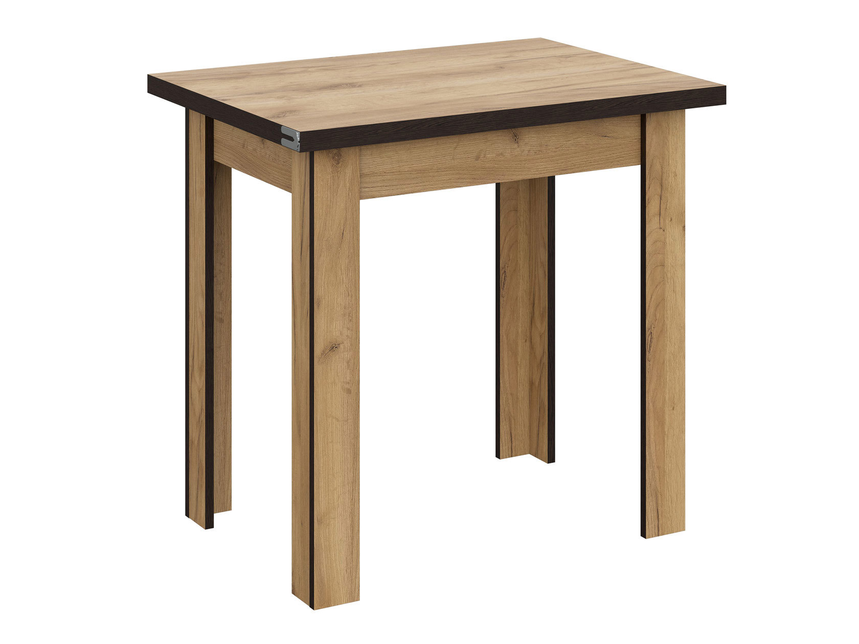 Изображение товара Стол обеденный раскладной SV-Мебель Виртал 75x56x75.60см ЛДСП дуб золотой