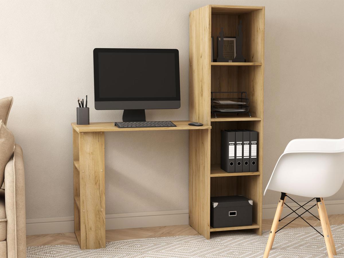 Изображение товара Компьютерный стол Юнит 118.8x149.4 см из ЛДСП цвет kraft