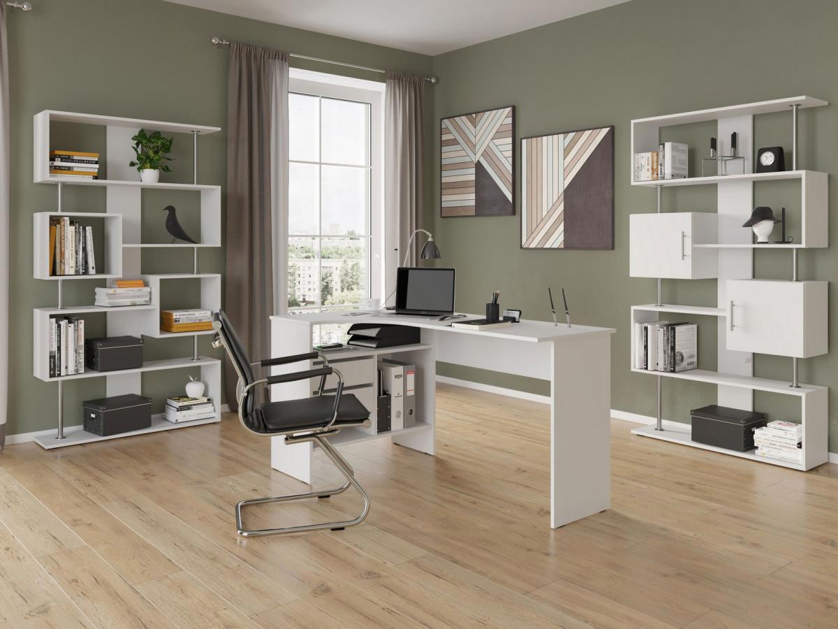 Изображение товара Компьютерный угловой стол Сокол Шепард белый 145x74x81 см