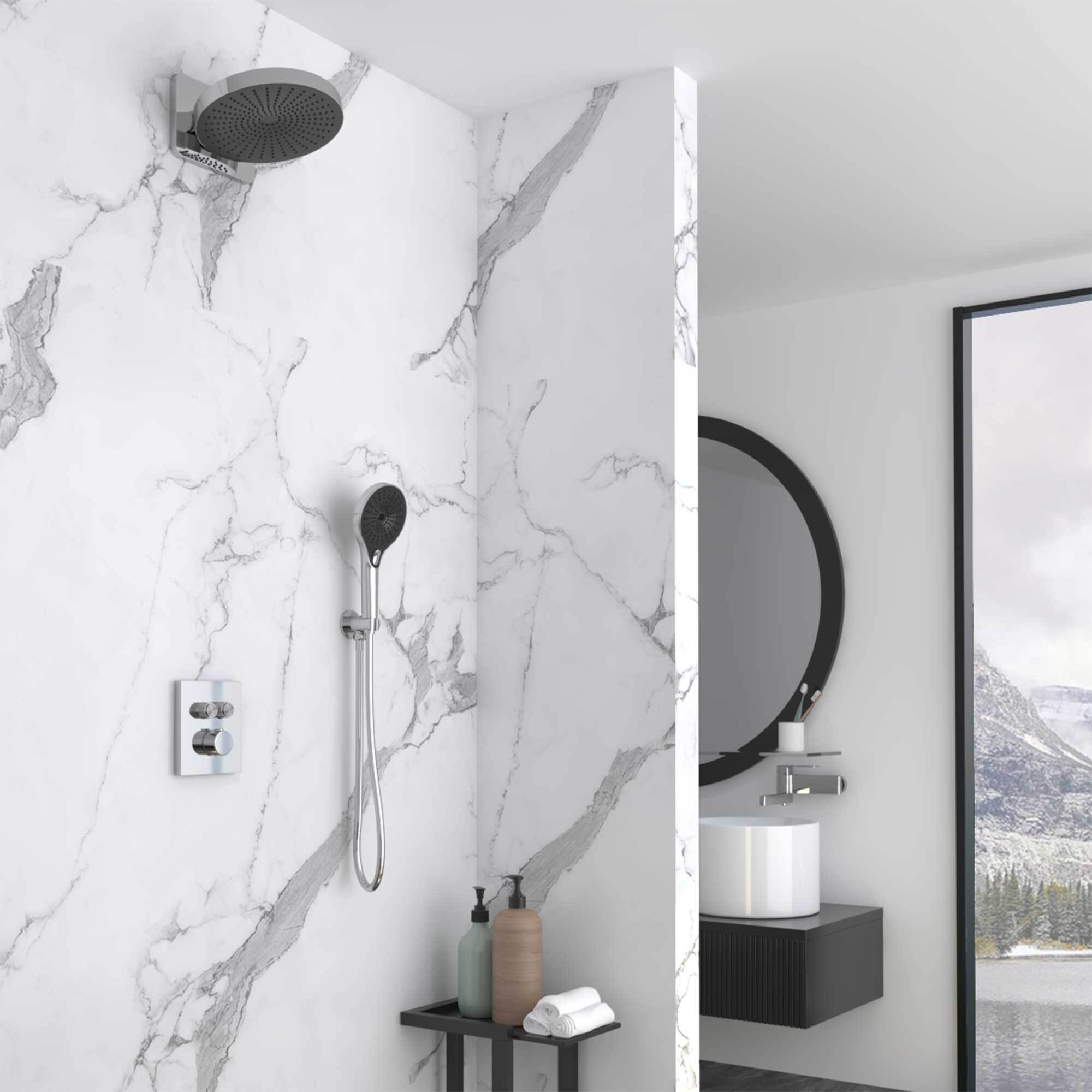 Изображение товара Душевая система Vincea Inspire VSFW-3I21MT1CH с термостатом и хромированным покрытием