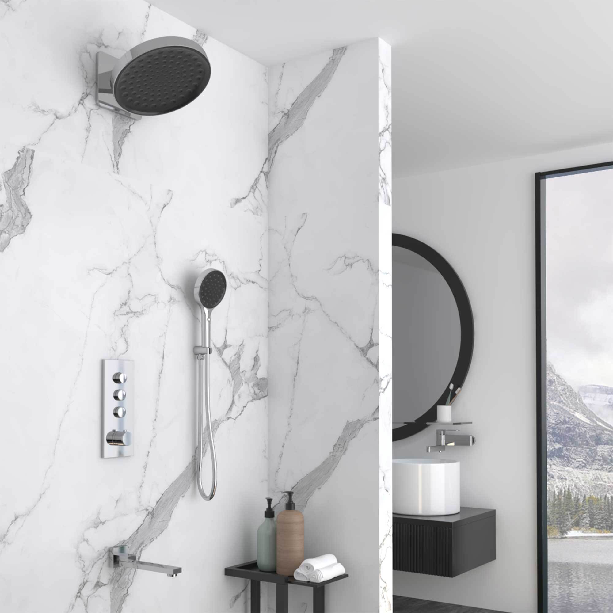 Изображение товара Душевой комплект VINCEA VSFW-433TI3CH встраиваемый термостатический хром