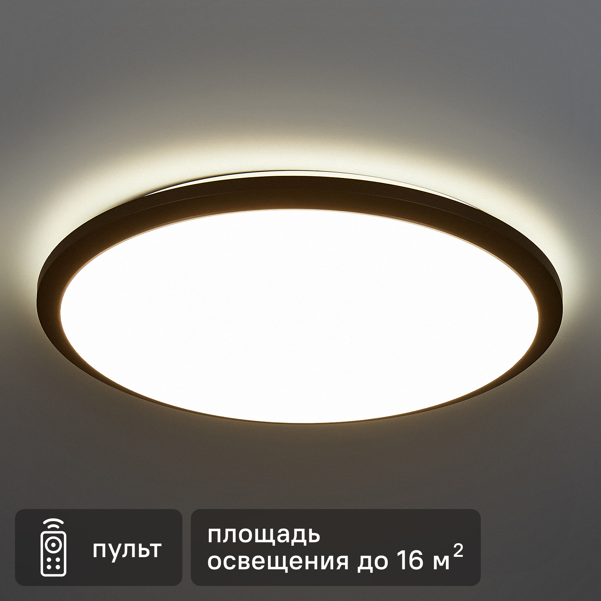 Изображение товара Настенно-потолочный светильник Over Mask 359209 с пультом управления 16 м² IP65 белый