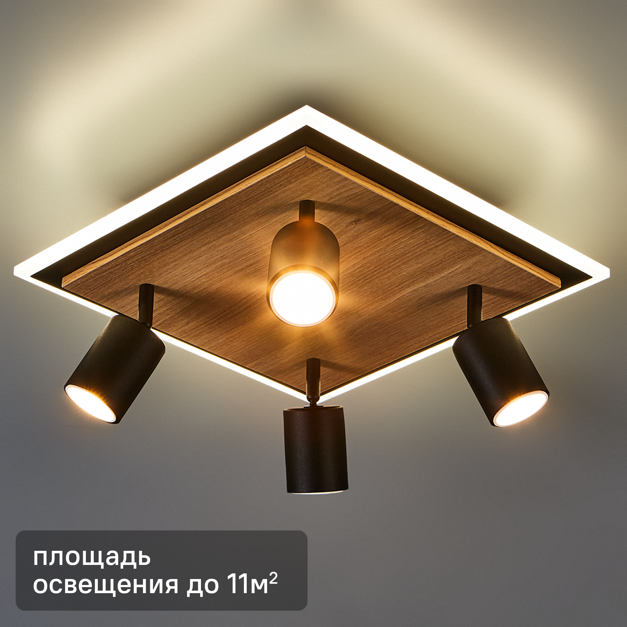 Изображение товара Современная потолочная люстра Ledio 6572/15CLS с одним плафоном, черная, для помещений до 11 м²