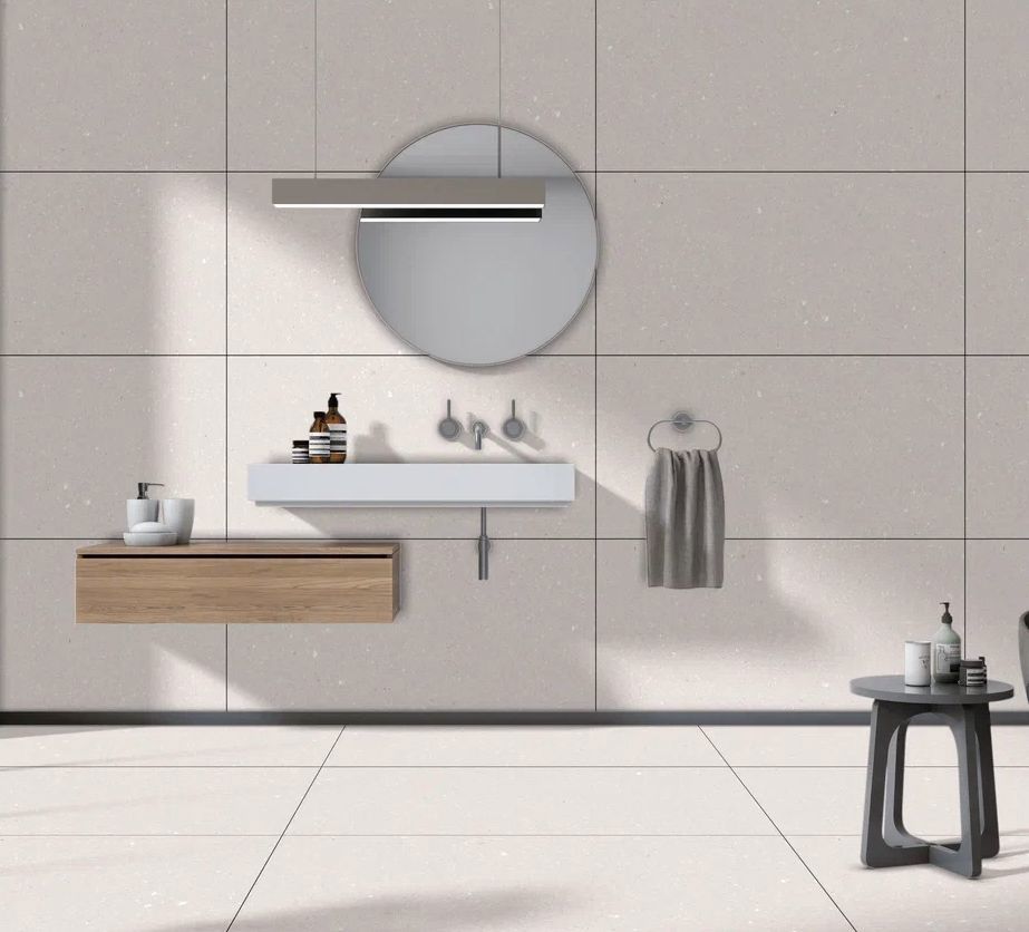 Изображение товара Глазурованный керамогранит Terra Grey 60x120 см матовый серый для внутренней и наружной облицовки