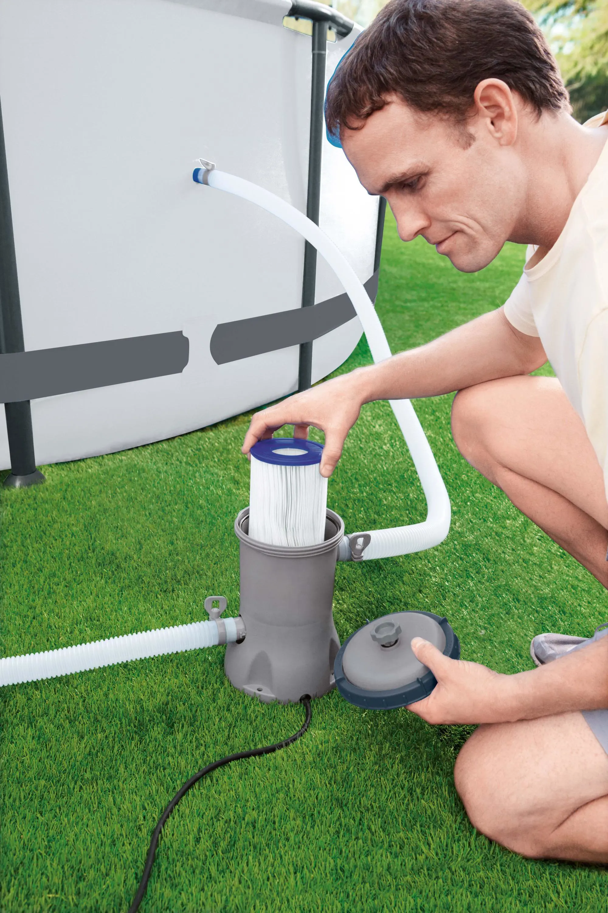 Фильтр-насос для бассейна Bestway Flowclear 14300 л 220-240 В - 12