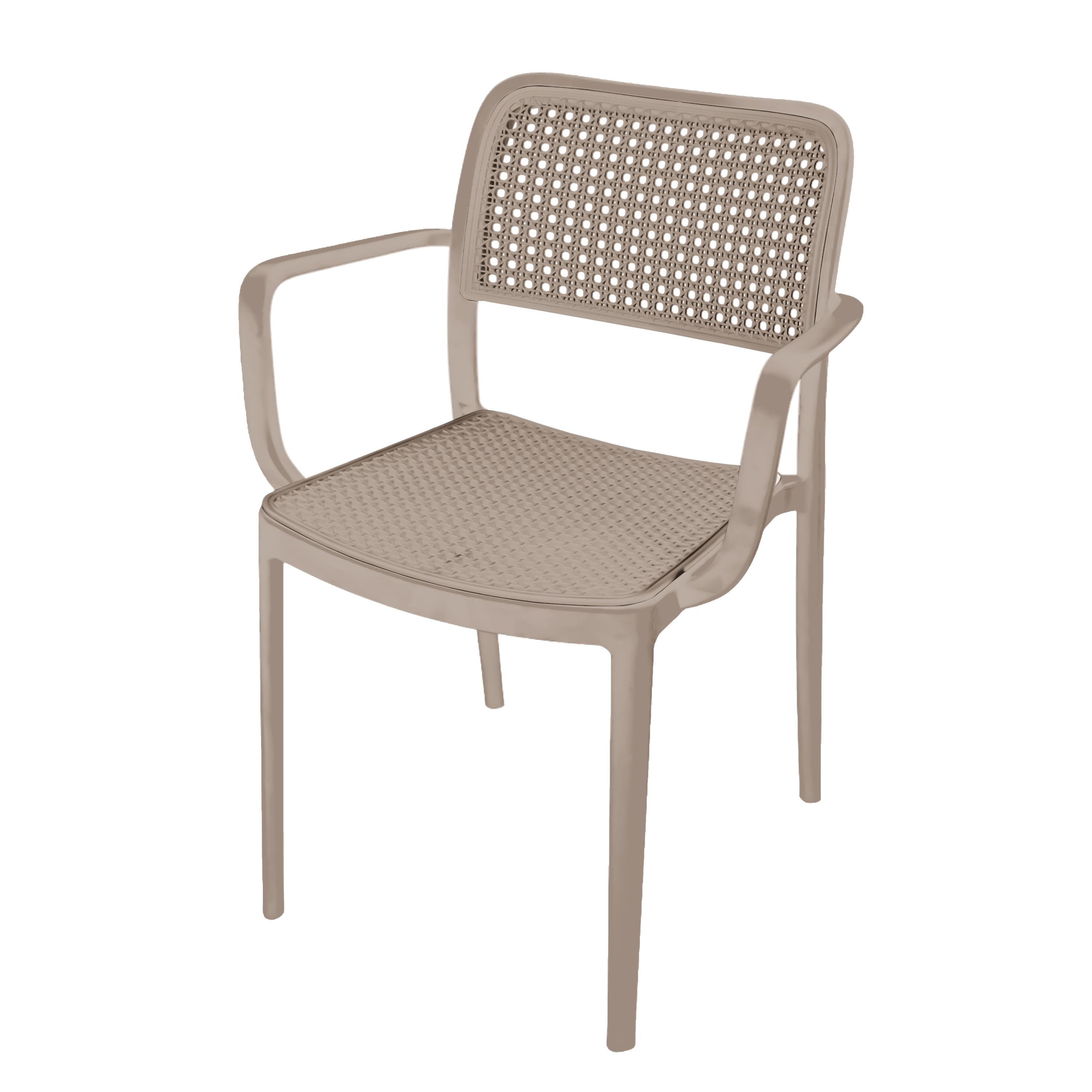 Изображение товара Кресло Adriano Air Wood Omega 53x58x80 см полипропилен цвет бежевый