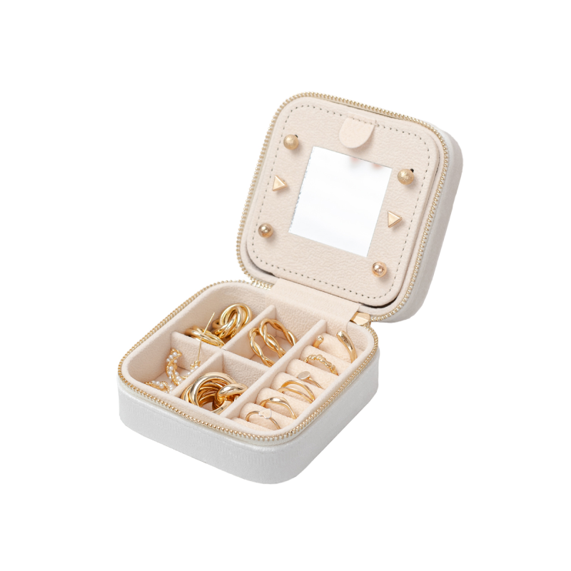 Изображение товара Шкатулка Clox 10x5.5 см вельвет цвет бежевый