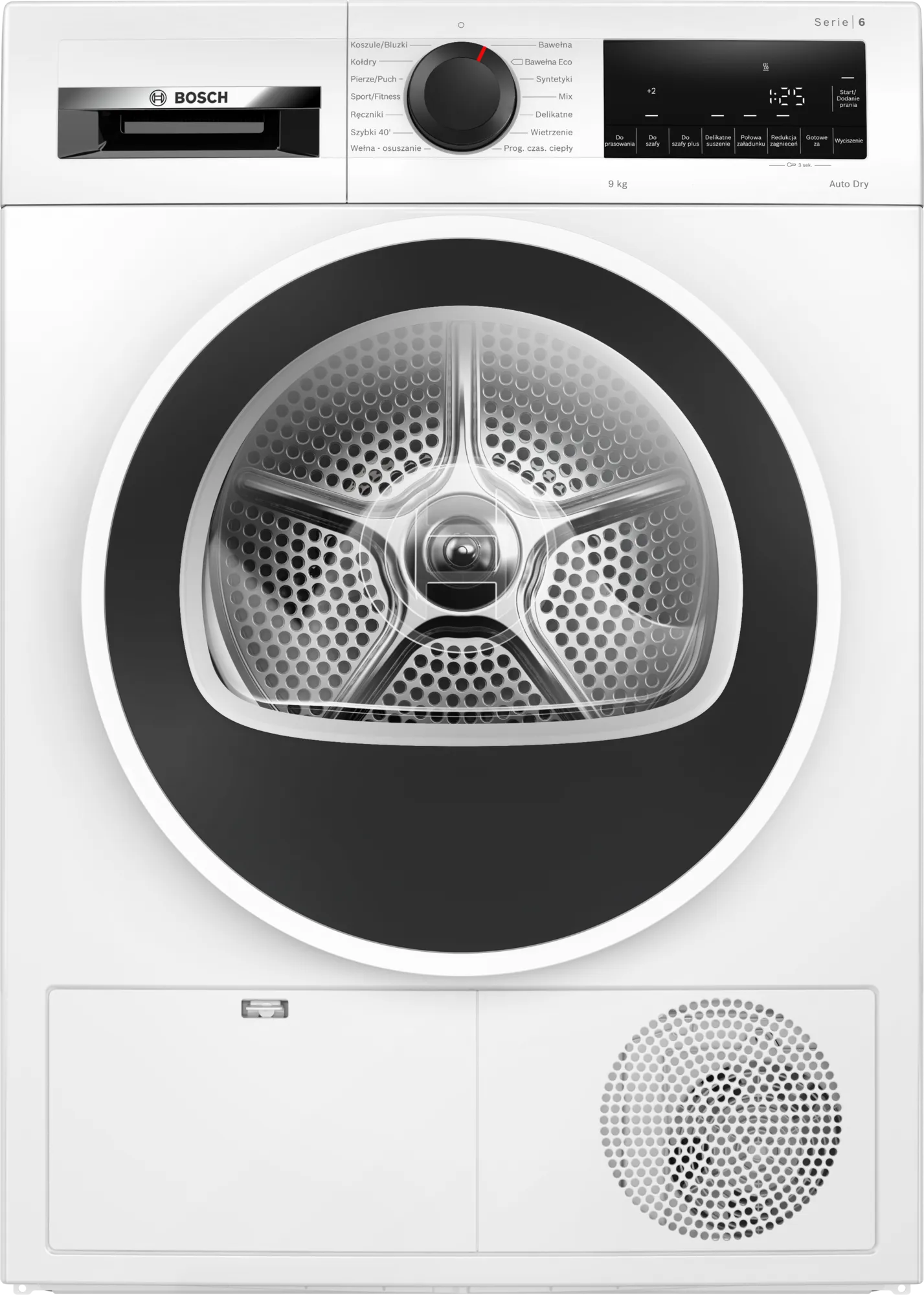 Изображение товара Сушильная машина Bosch WQG 2410GPL 84.2x59.8x61.3 9 кг цвет белый