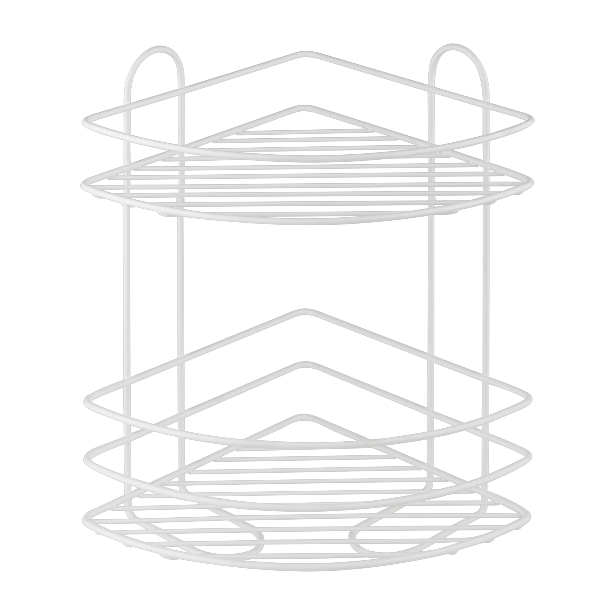 Изображение товара Полка для душа ЧМЗ Лидер 501-005-31 угловая 2 яруса цвет белый