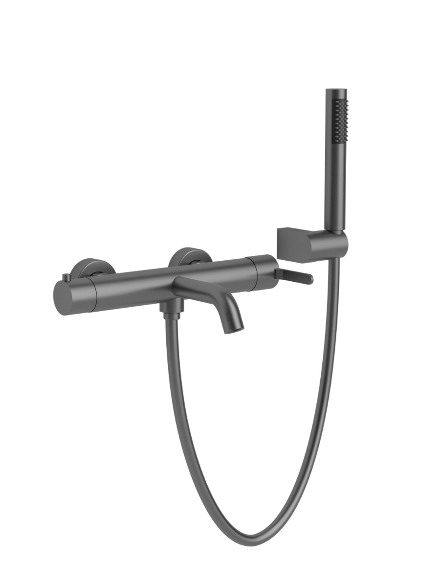 Изображение товара Смеситель для ванны Altrobagno Unione 0222 grmt однорычажный с душевой лейкой цвет сталь, серый