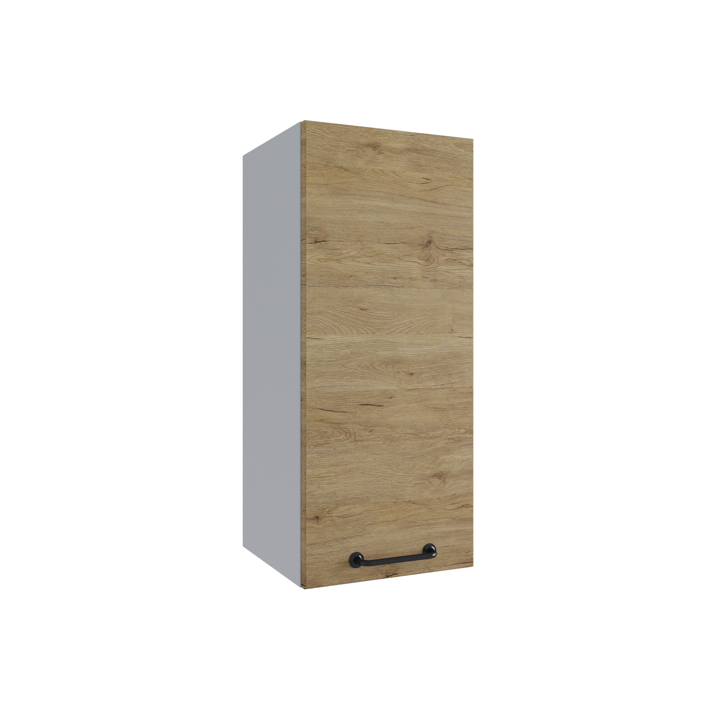 Изображение товара Навесной шкаф Лофт 30x70x30 см фасад серый МДФ каркас крафтовый дуб ЛДСП ДСВ Мебель