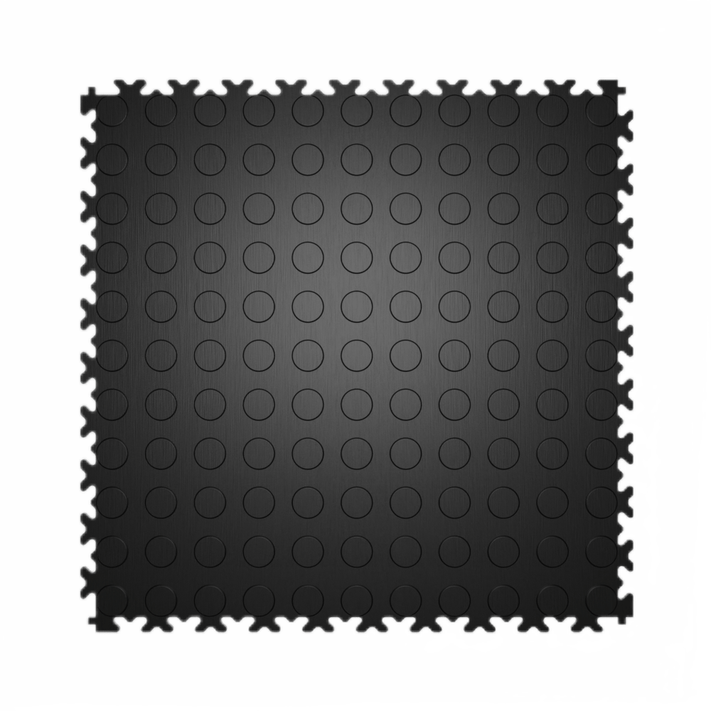 Изображение товара Модульная ПВХ плитка LT light black Coin PVC Eco 43 класс 5 мм для пола 4 м²