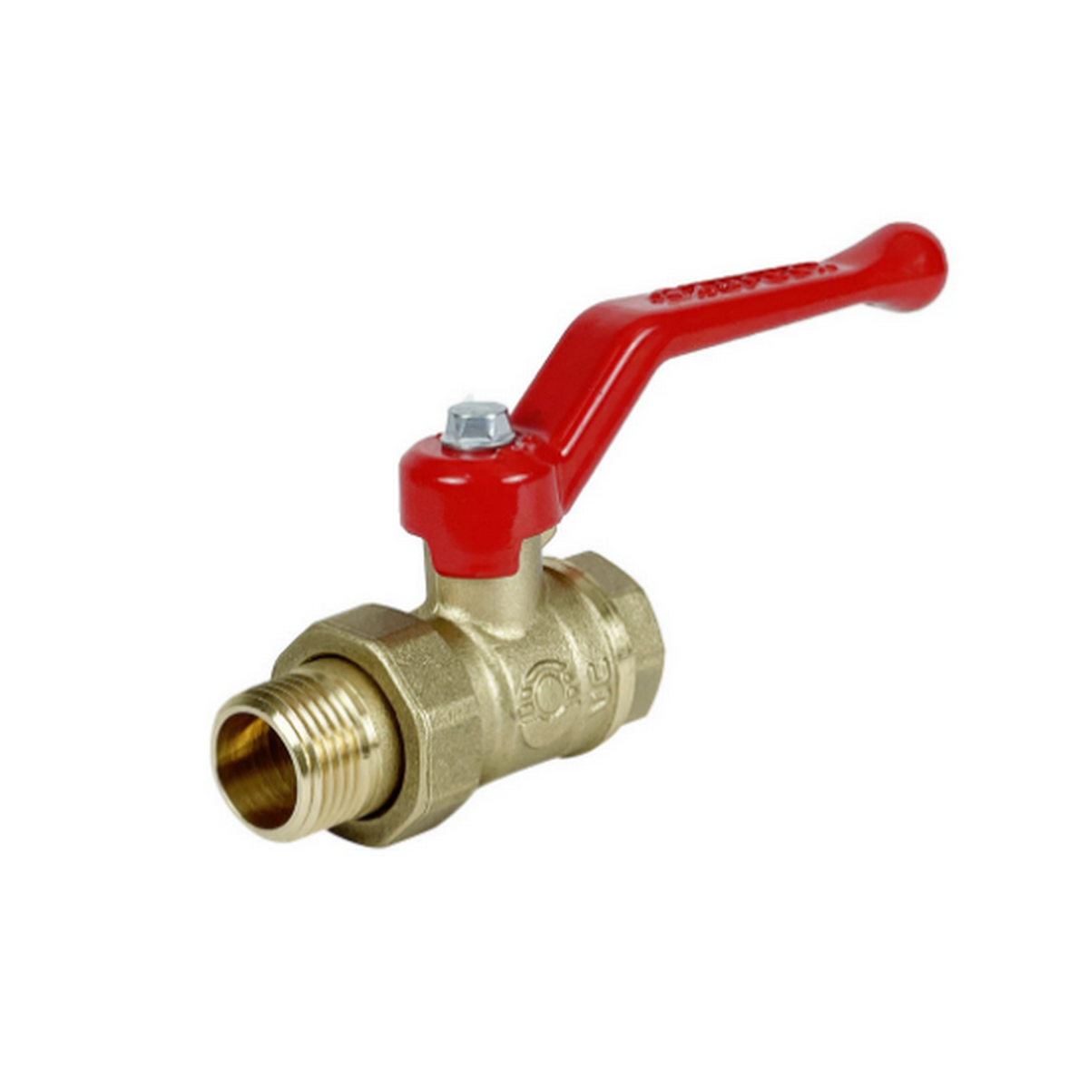 Изображение товара Кран шаровой прямой Valfex DN15 PN25 1/2 ВР-НР латунь ручка рычаг